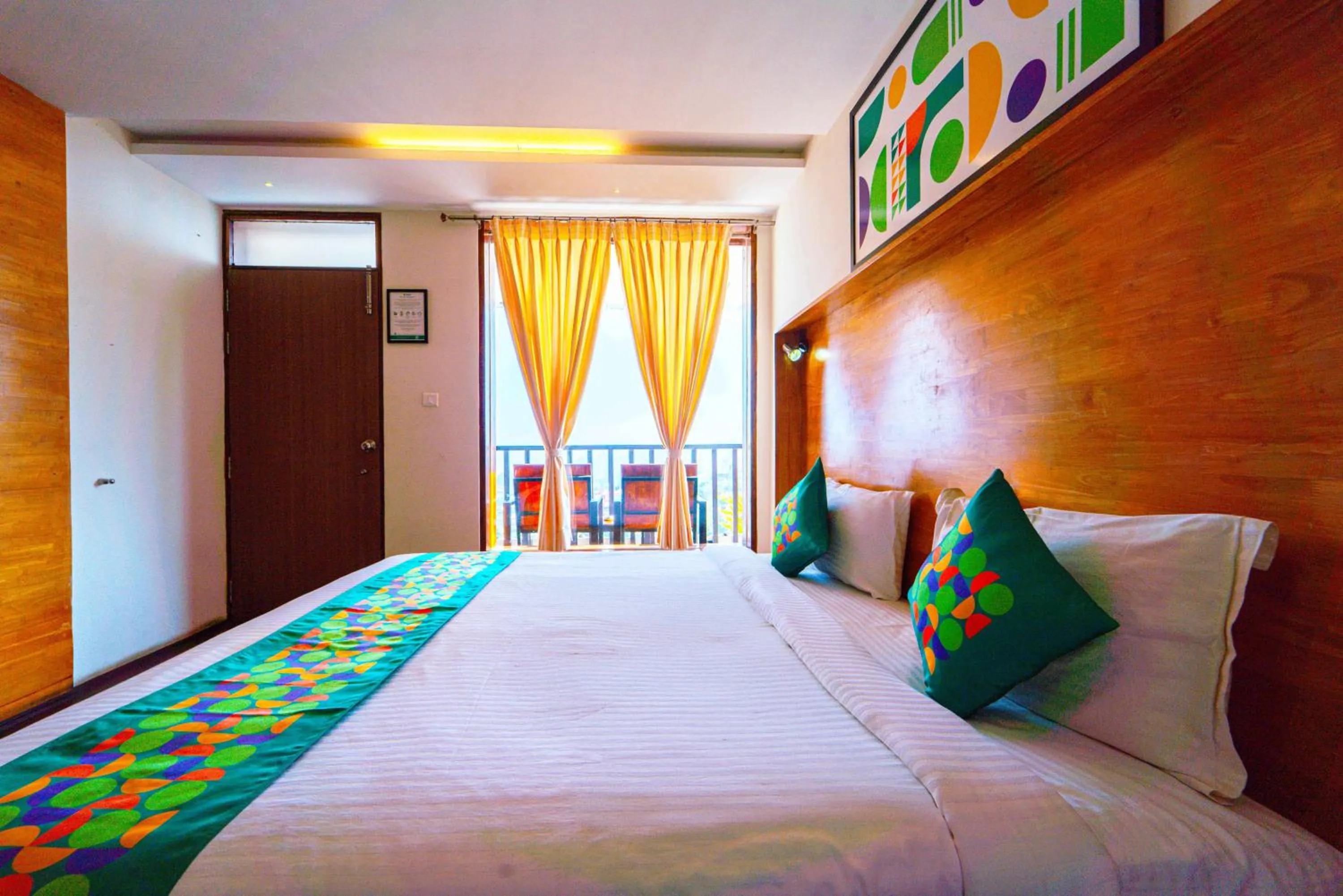 Bedroom, Bed in Treebo Tranquil Heights With Scenic View