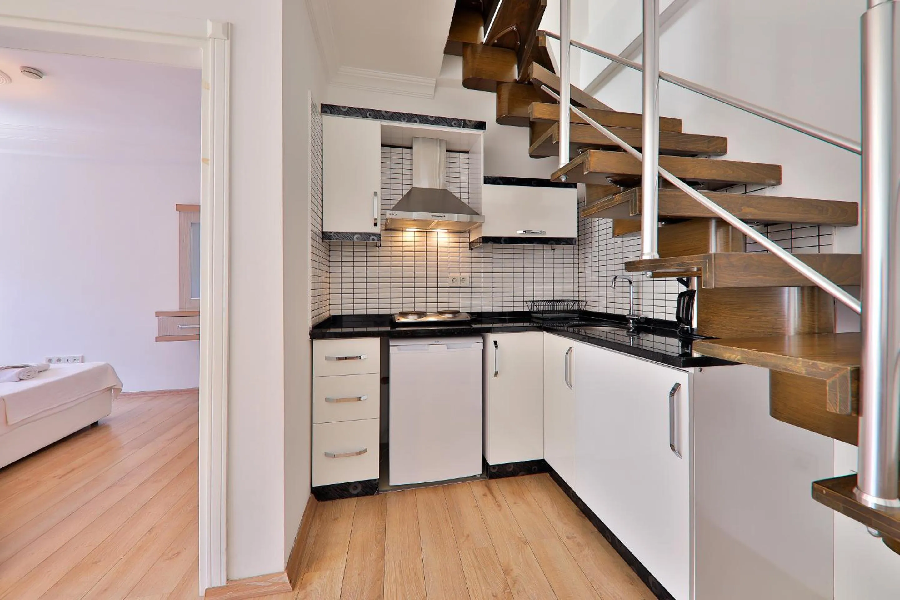 Kitchen or kitchenette in Bossa Nova Apart Hotel