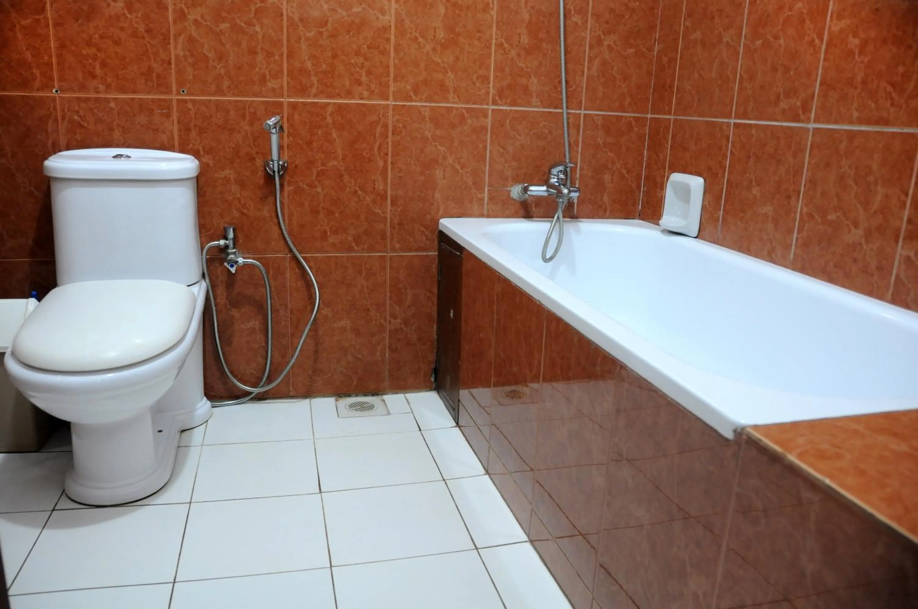 Toilet in Emerald Hotel Kampala