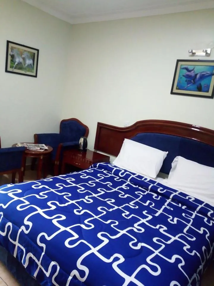 Bed in Emerald Hotel Kampala