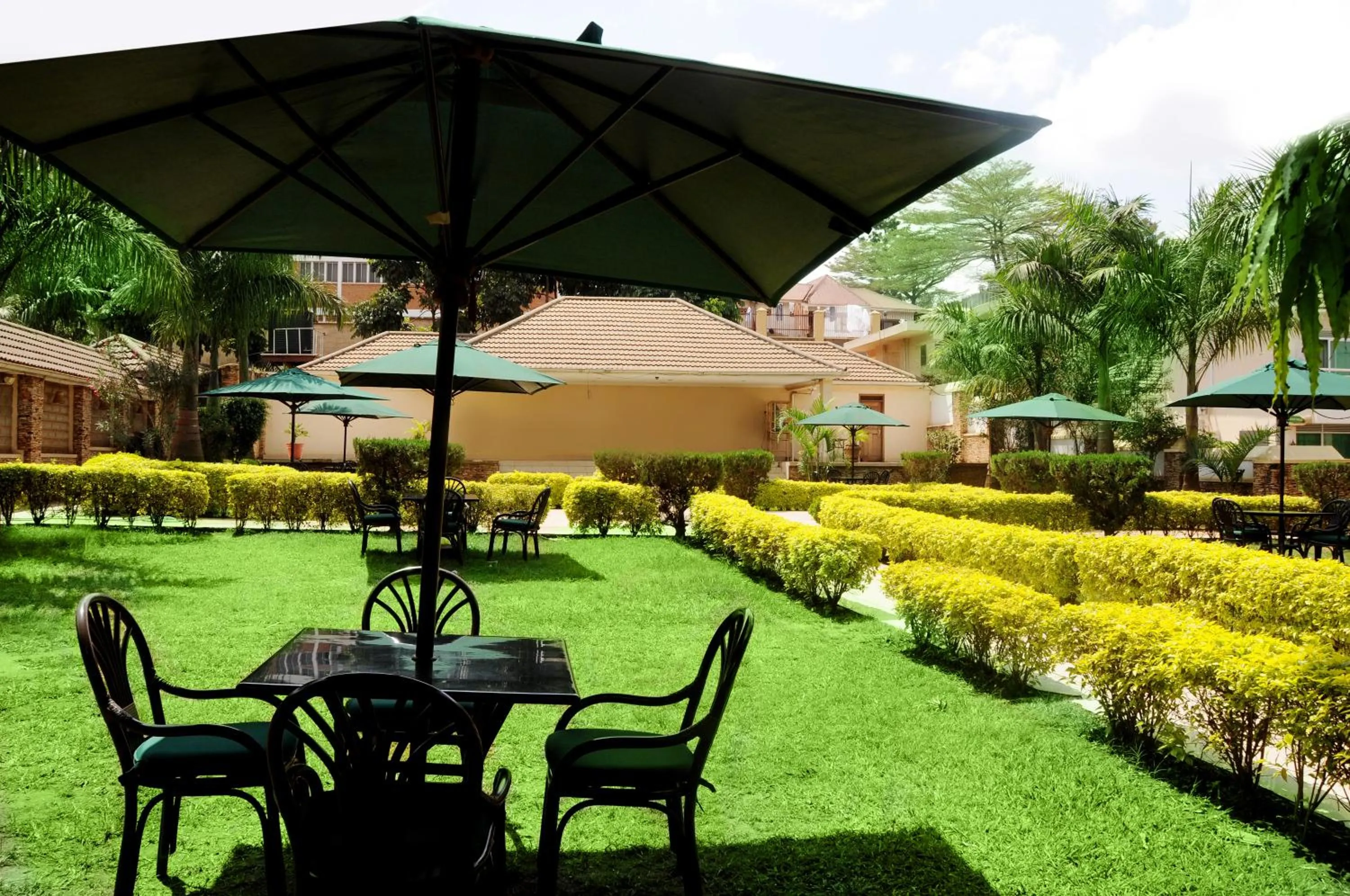 Garden in Emerald Hotel Kampala