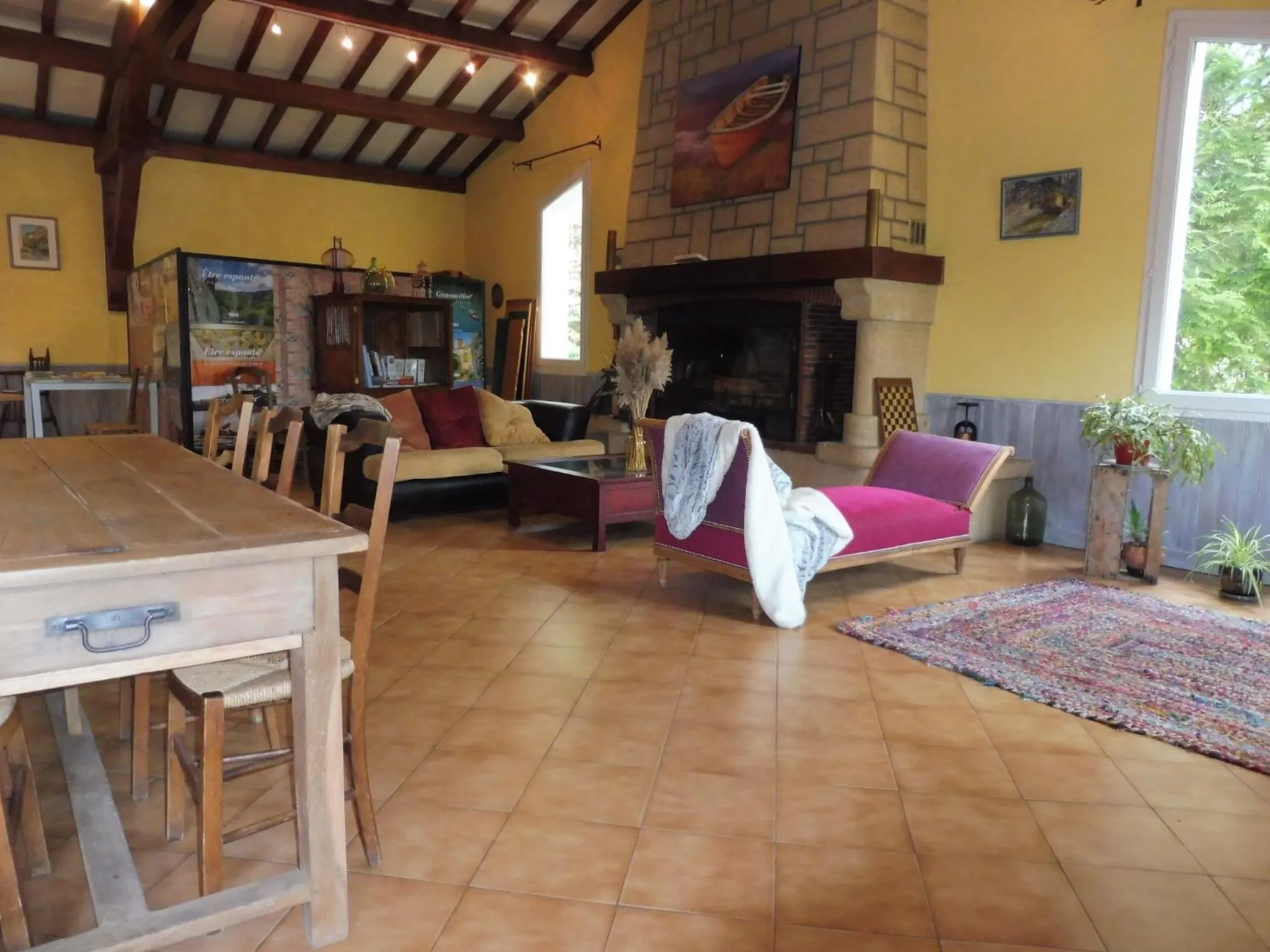 Seating area in Chambres d'Hôtes L'Orée des Bois