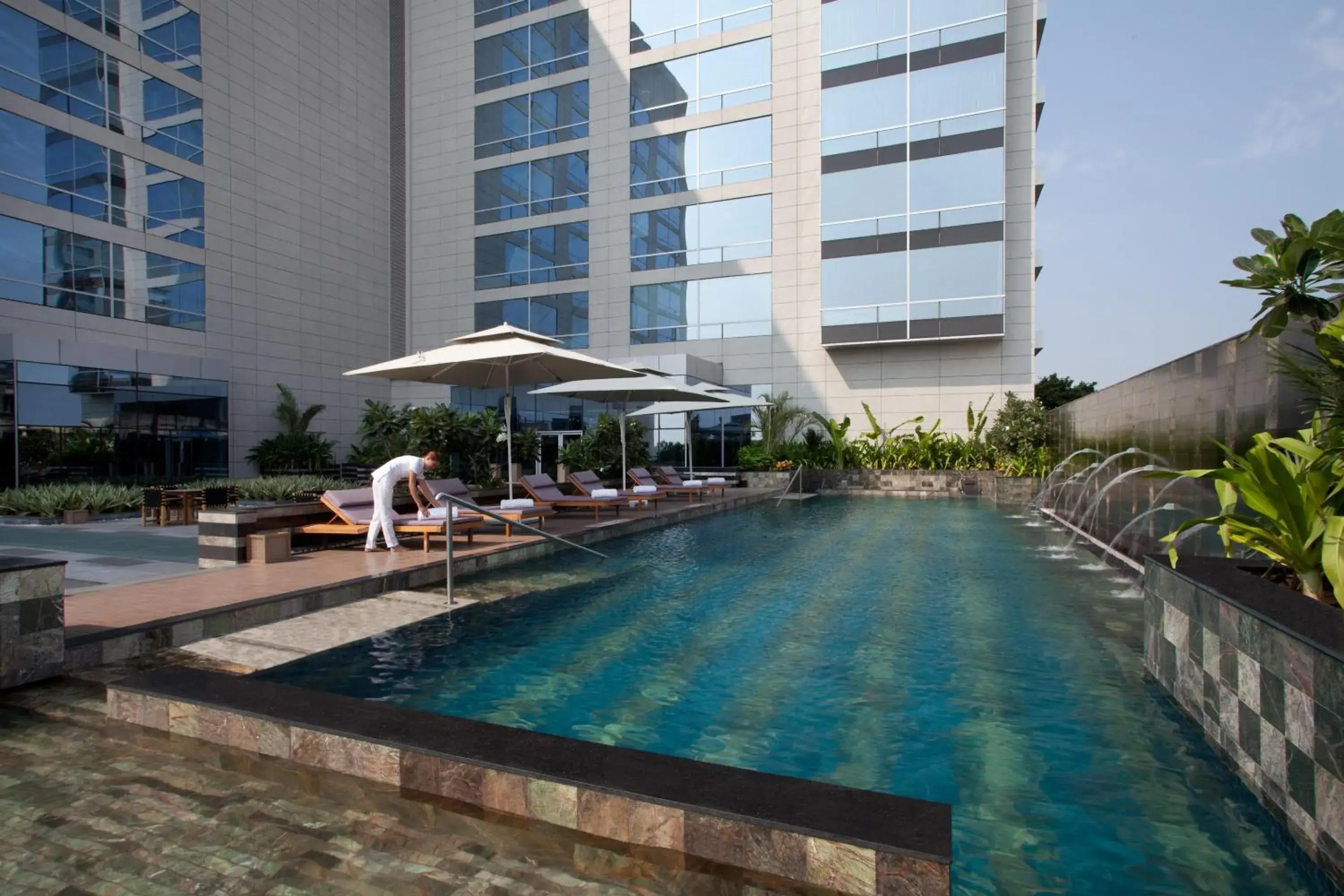 Swimming pool in Hyatt Regency Ahmedabad Swimming pool in Hyatt Regency Ahmedabad