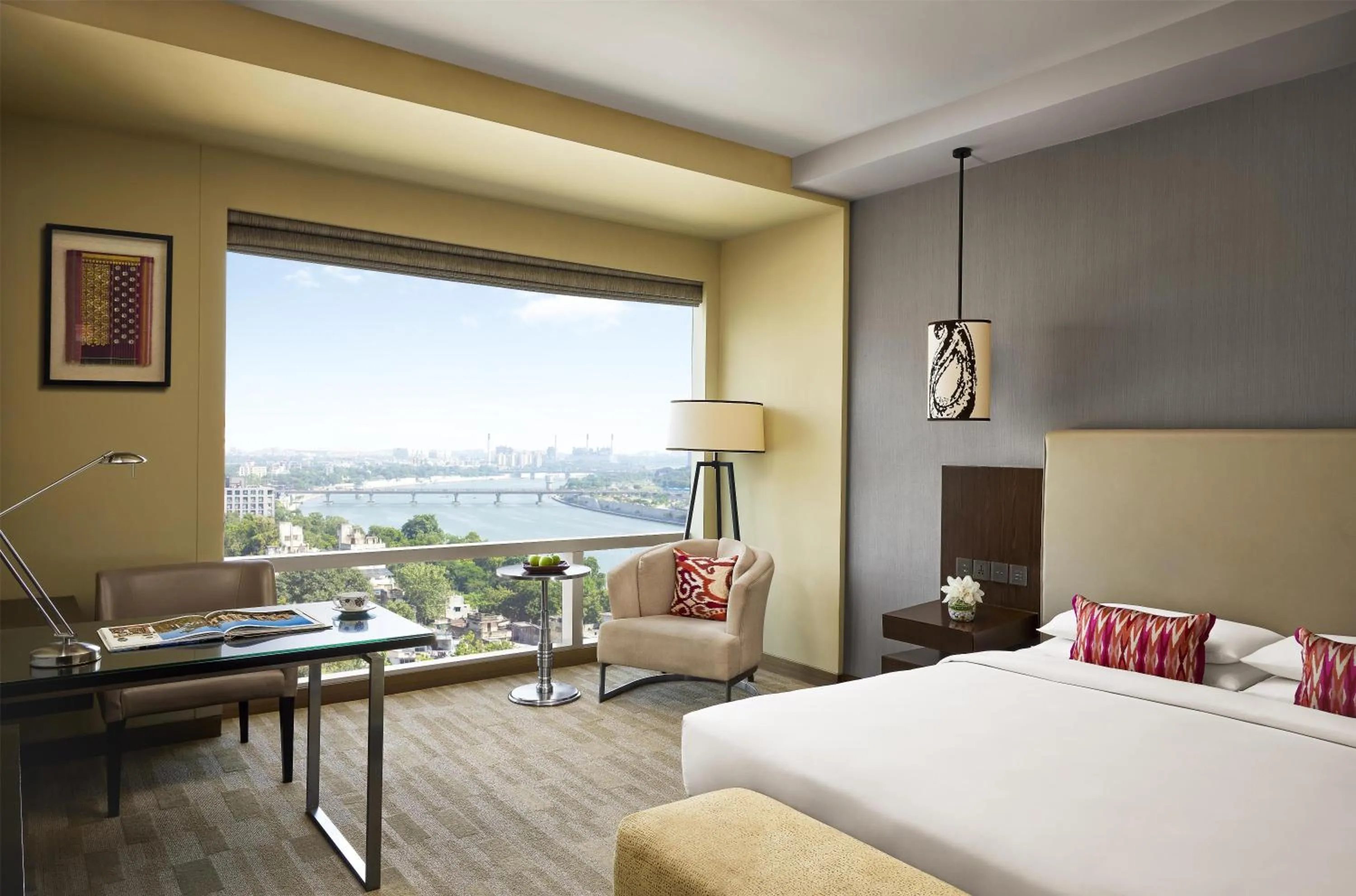 View (from property/room), Bed in Hyatt Regency Ahmedabad