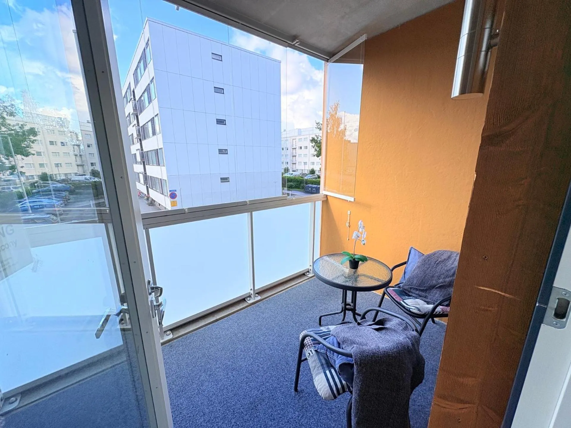 Balcony/Terrace in Oulu Hotelli Apartments