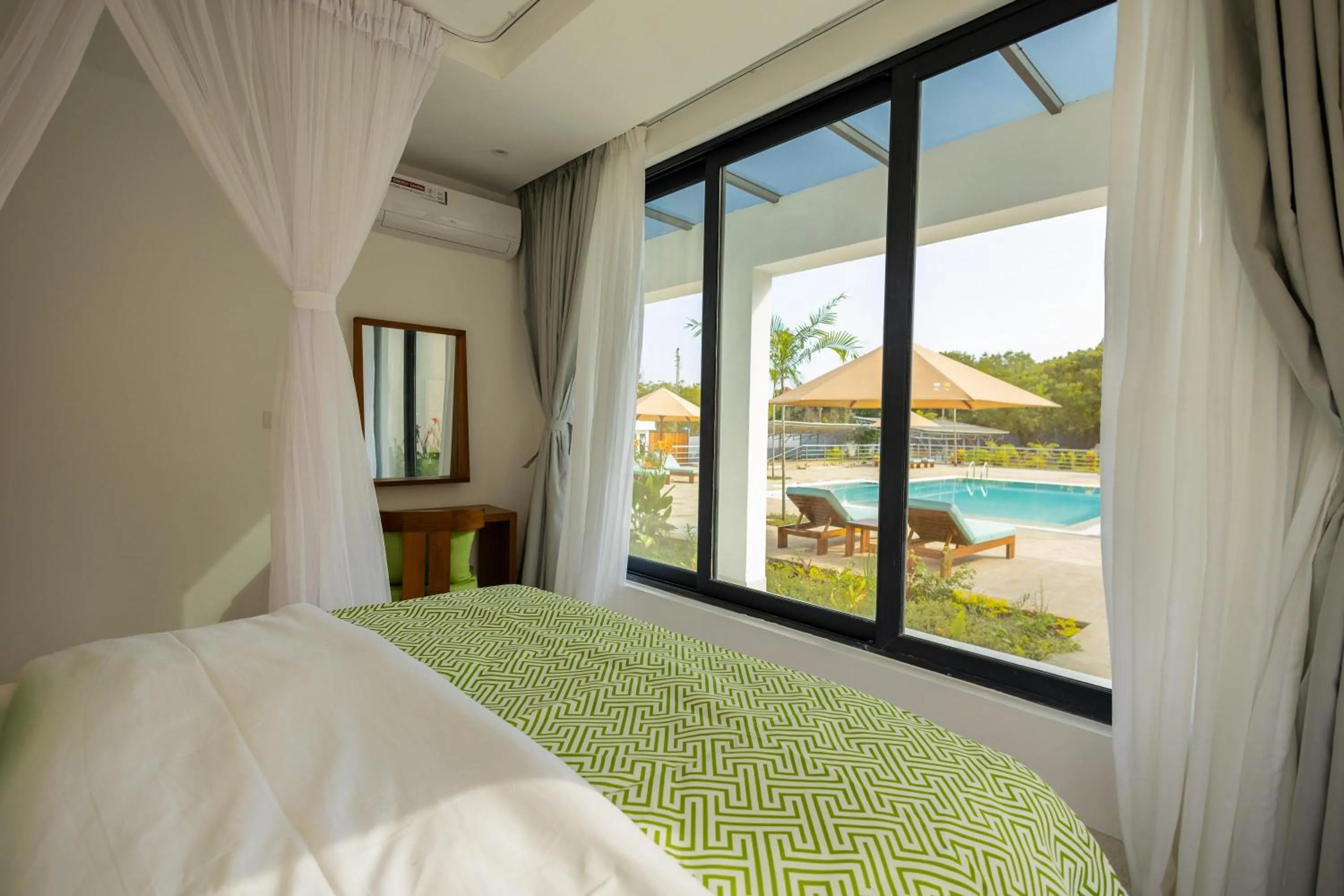 Bed in Amkia Villas Diani