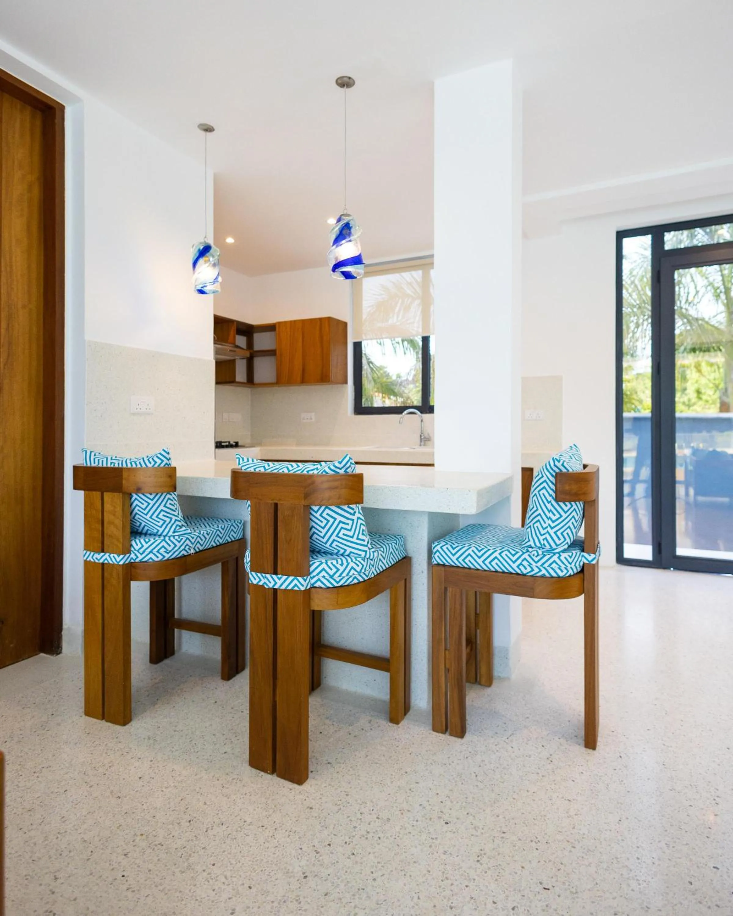 Dining area in Amkia Villas Diani