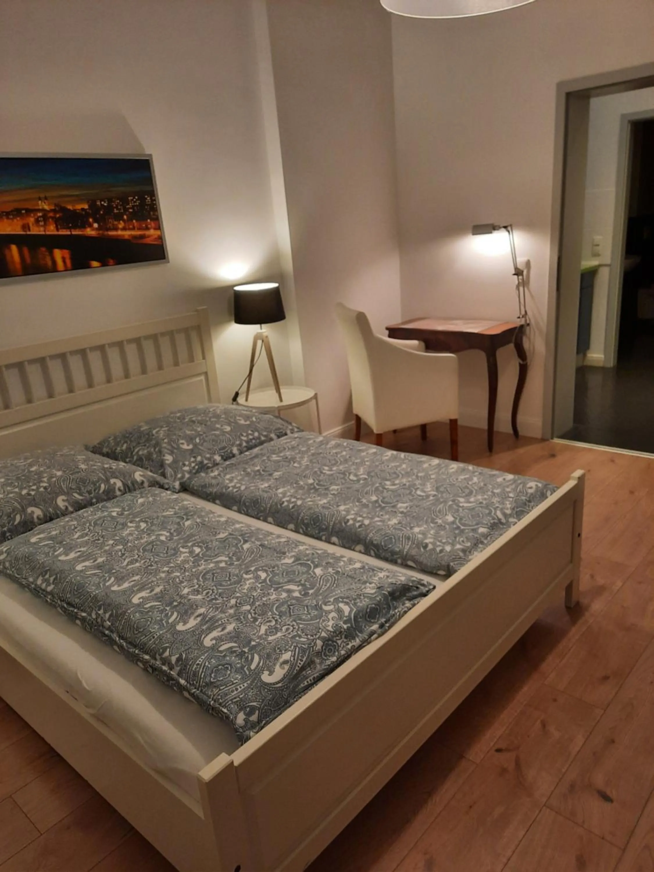 Bed in City Apartments Magdeburg