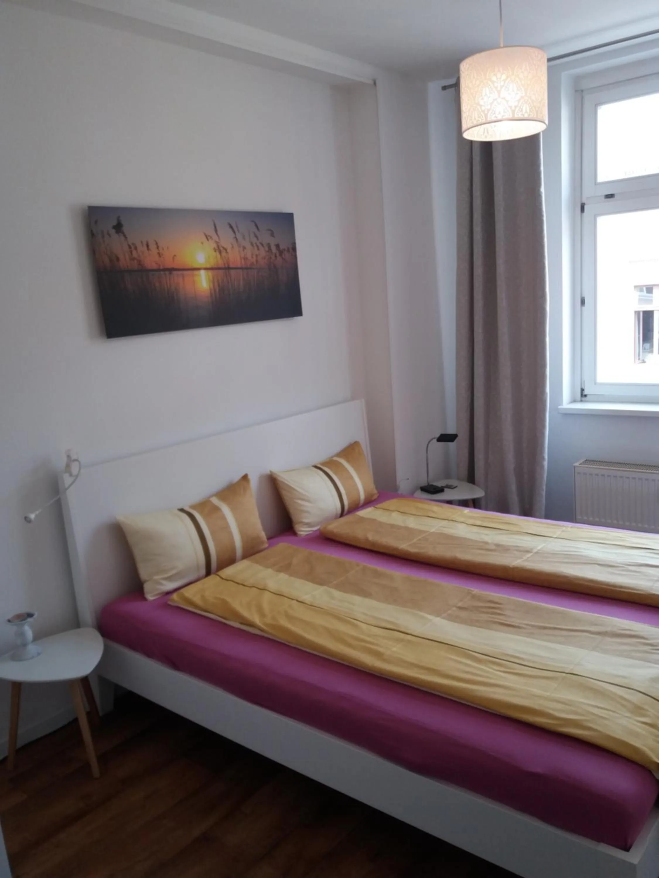 Bed in City Apartments Magdeburg