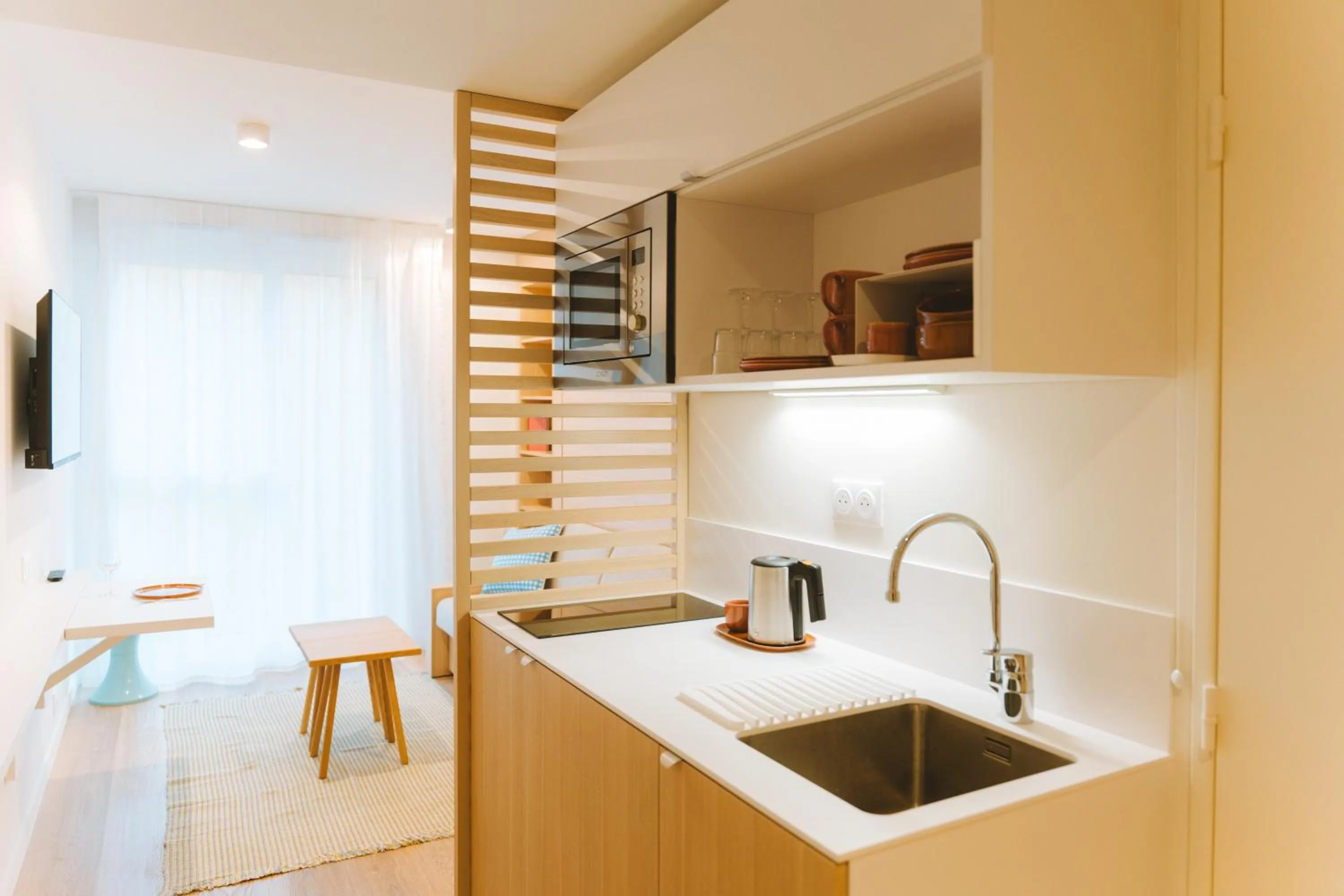 Kitchen or kitchenette in Bikube Montpellier