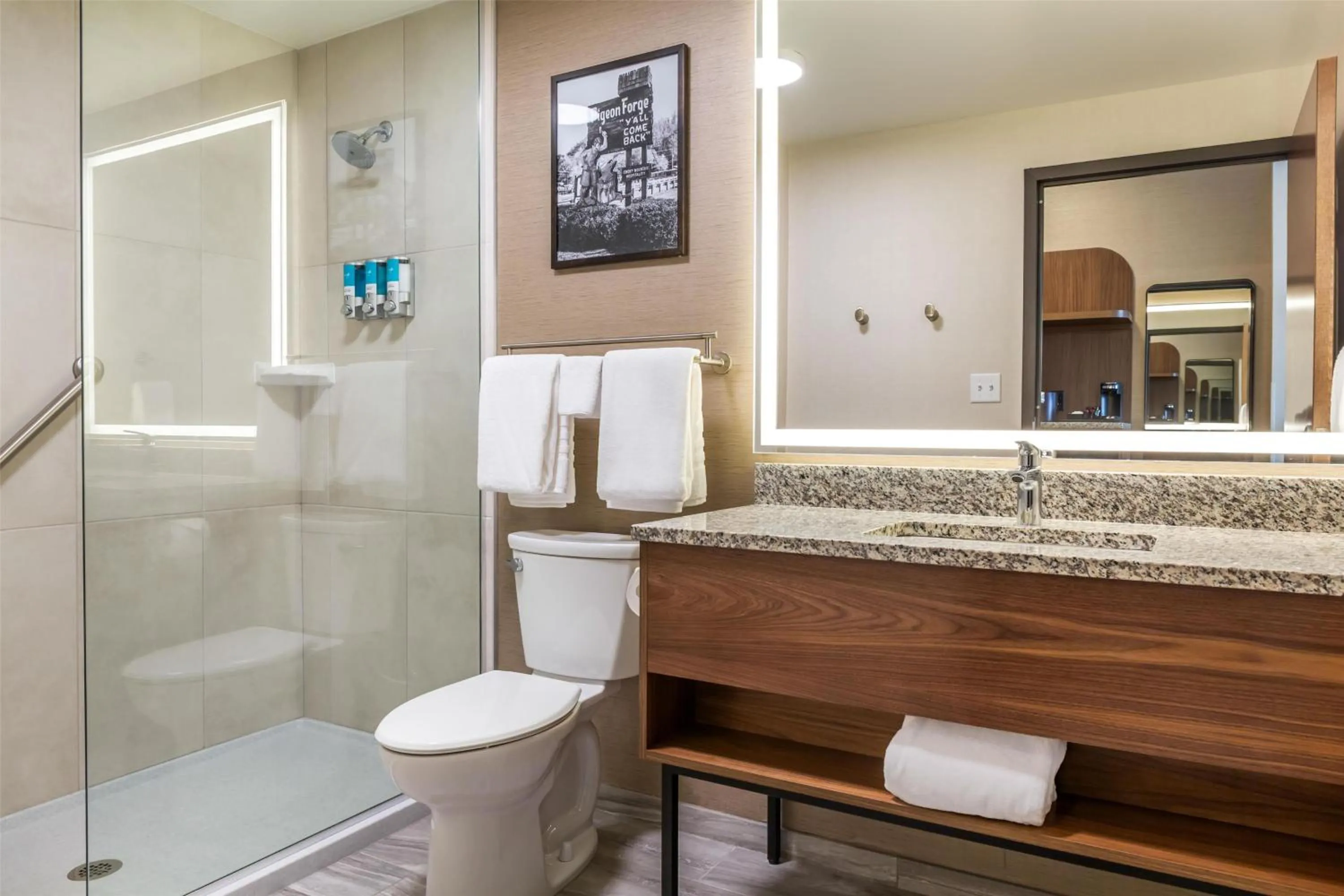 Bathroom in Drury Plaza Hotel Pigeon Forge