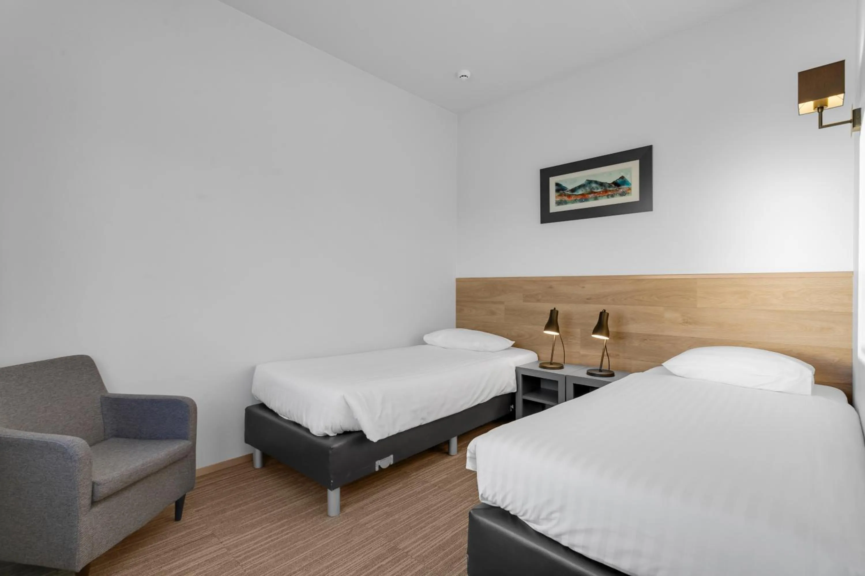 Bedroom, Bed in Hotel Vellir