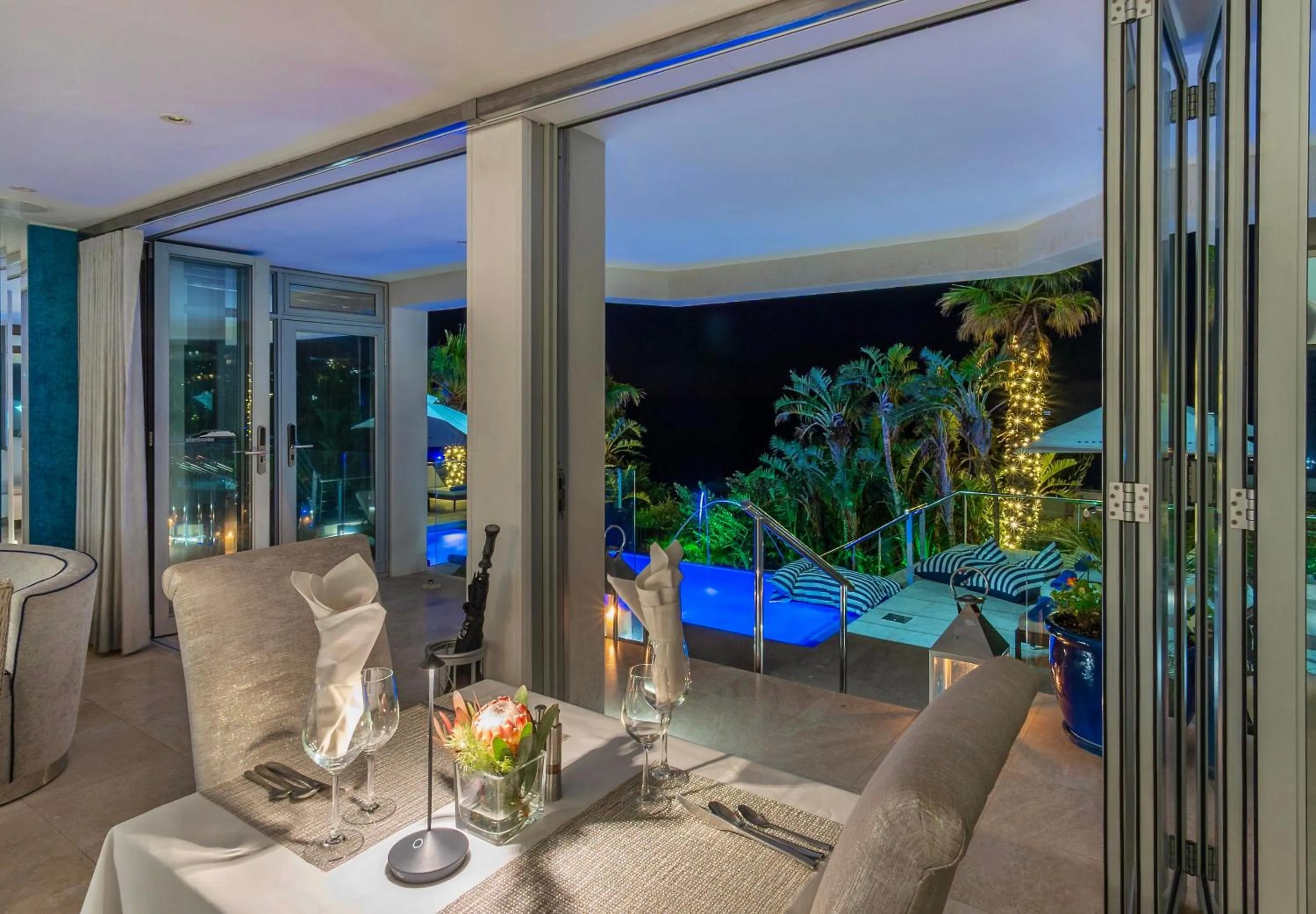 Seating area in Atlanticview Cape Town Boutique Hotel