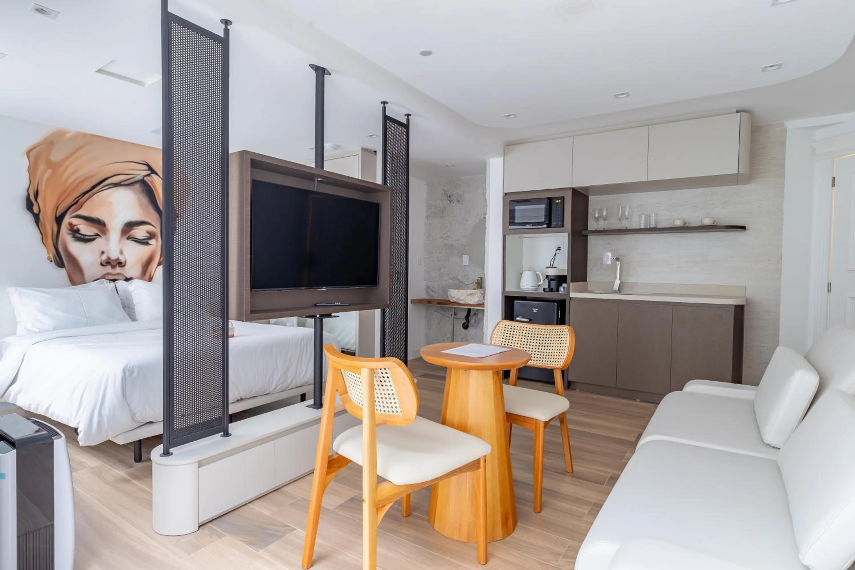 Kitchen or kitchenette in Up Hotel Boutique