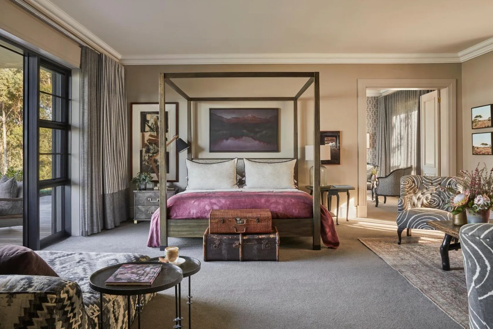 Bed in The Thatch House Boutique Hotel, Hermanus