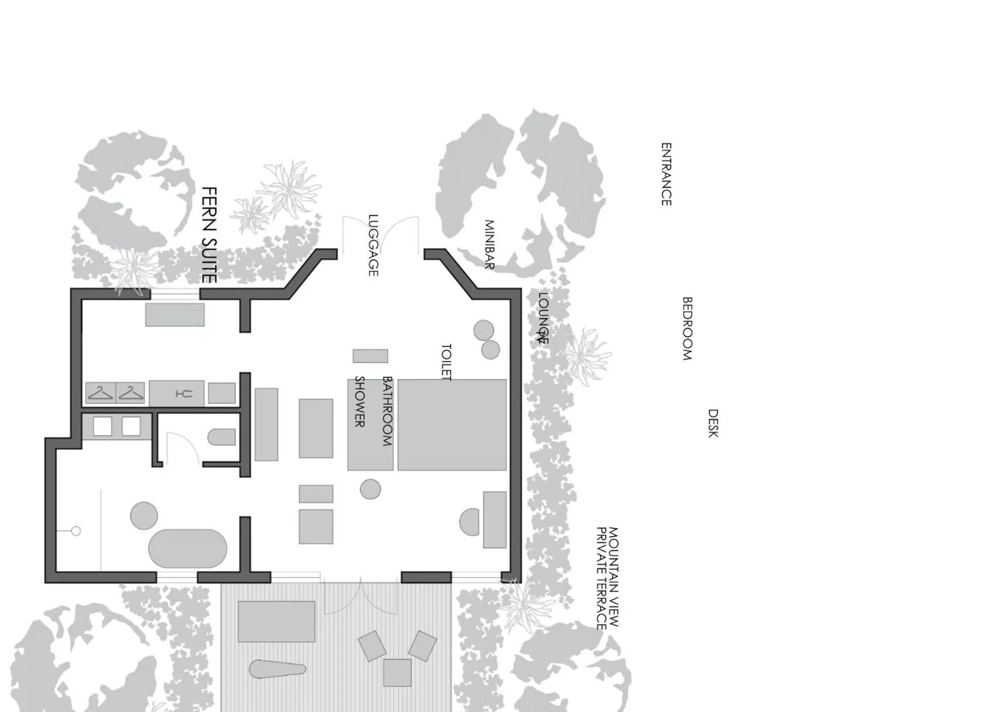 Garden in The Thatch House Boutique Hotel, Hermanus