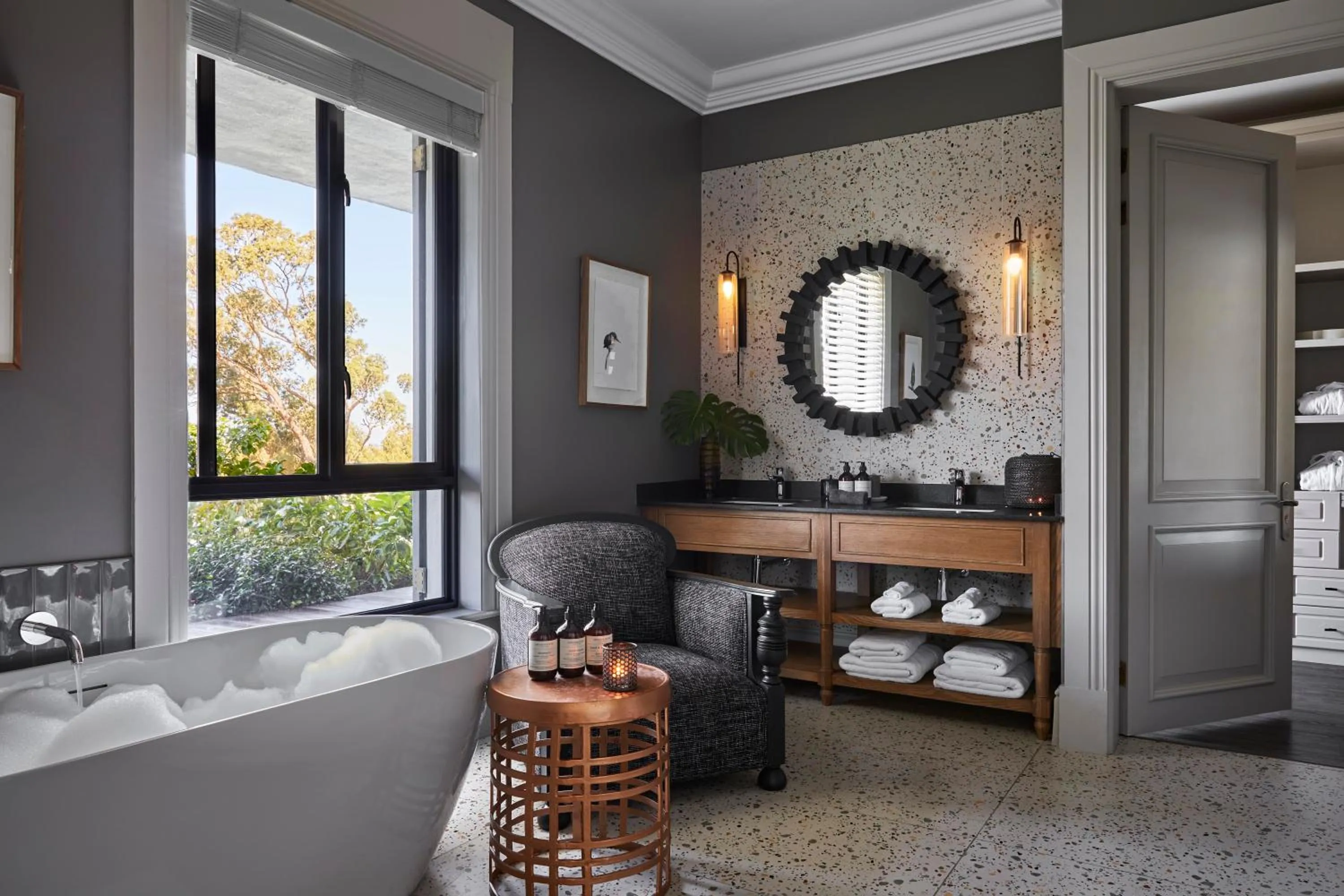 Shower in The Thatch House Boutique Hotel, Hermanus