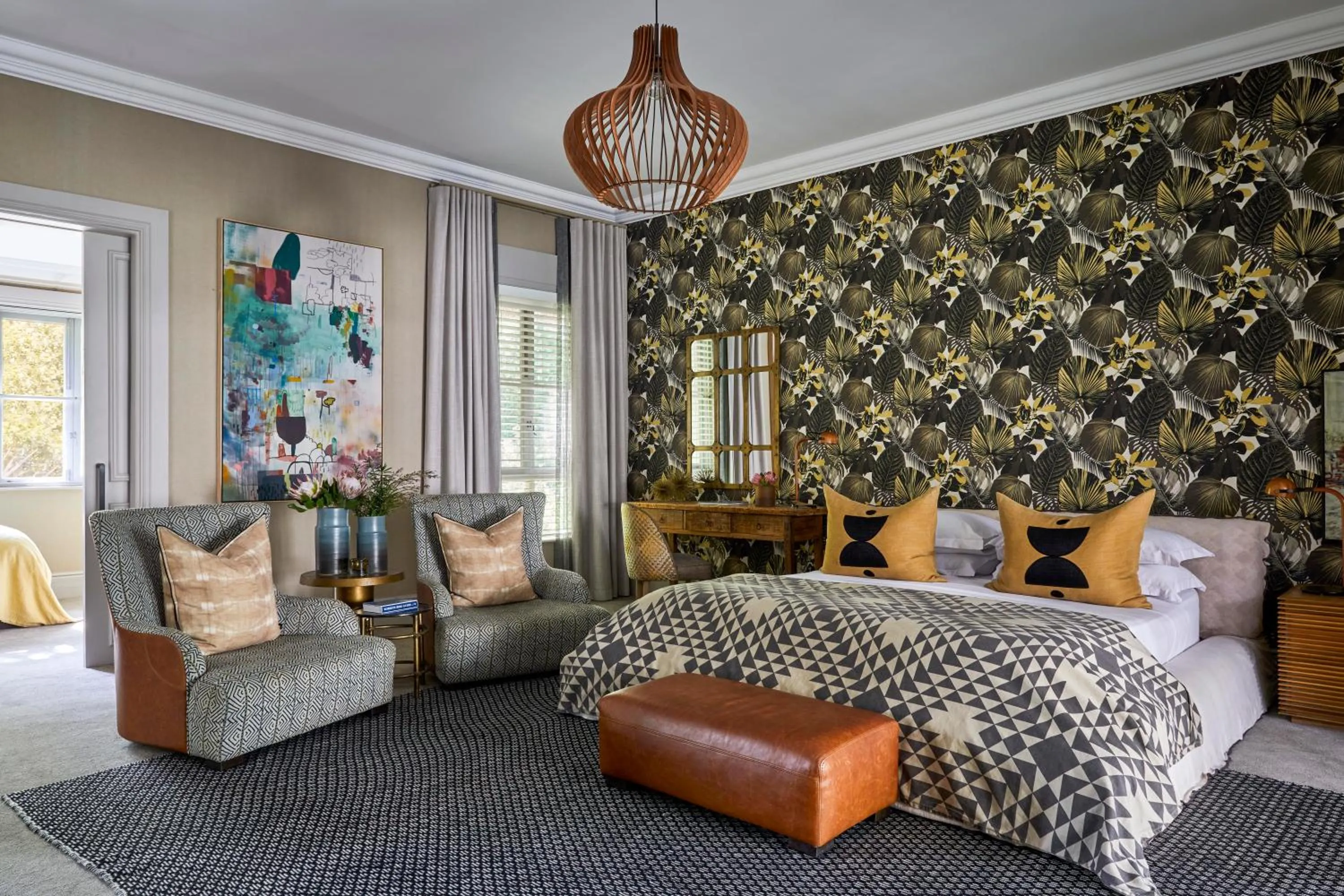 Bed in The Thatch House Boutique Hotel, Hermanus