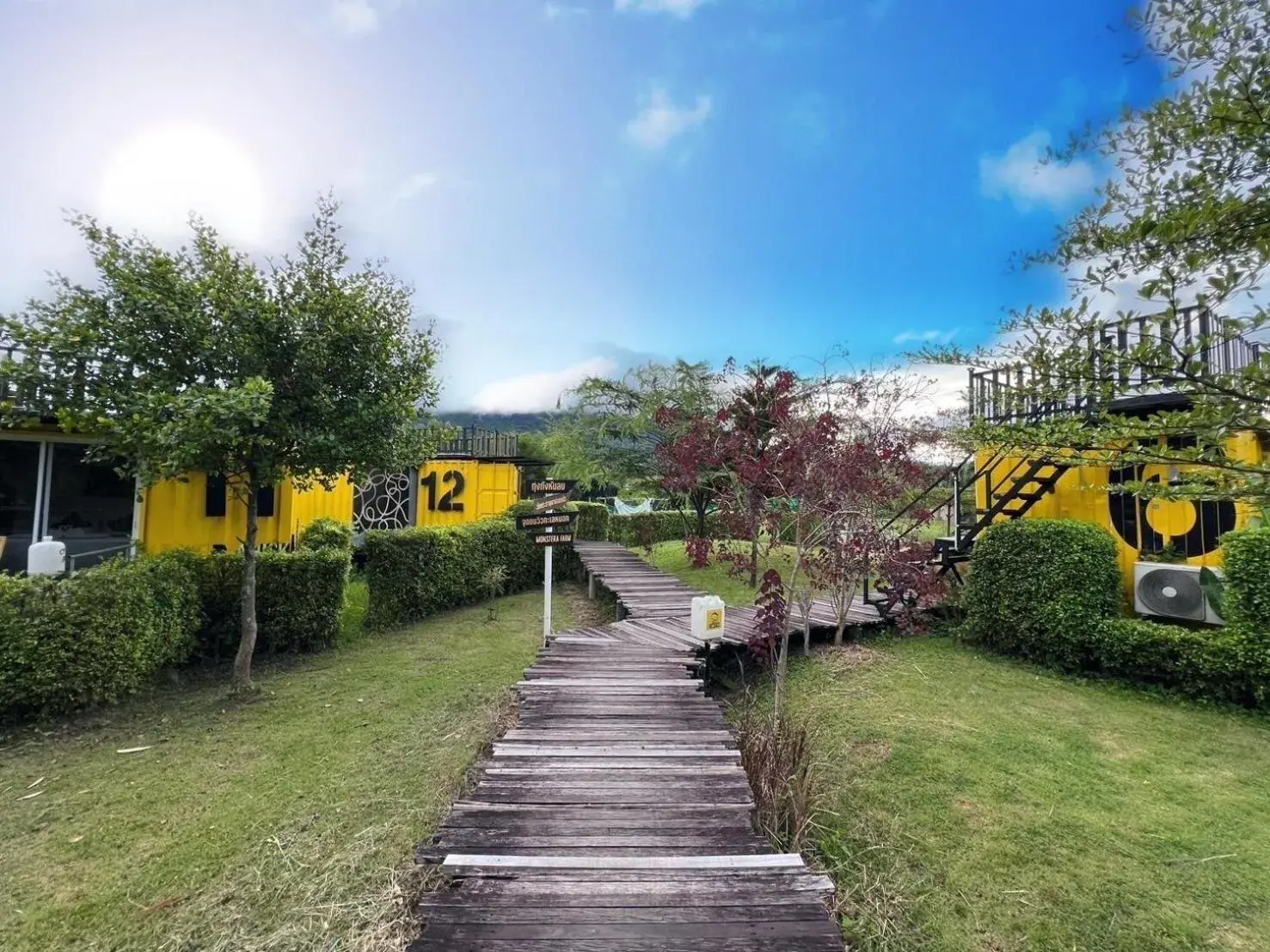 Garden view in Chick Resort Khao Kho Garden view in Chick Resort Khao Kho