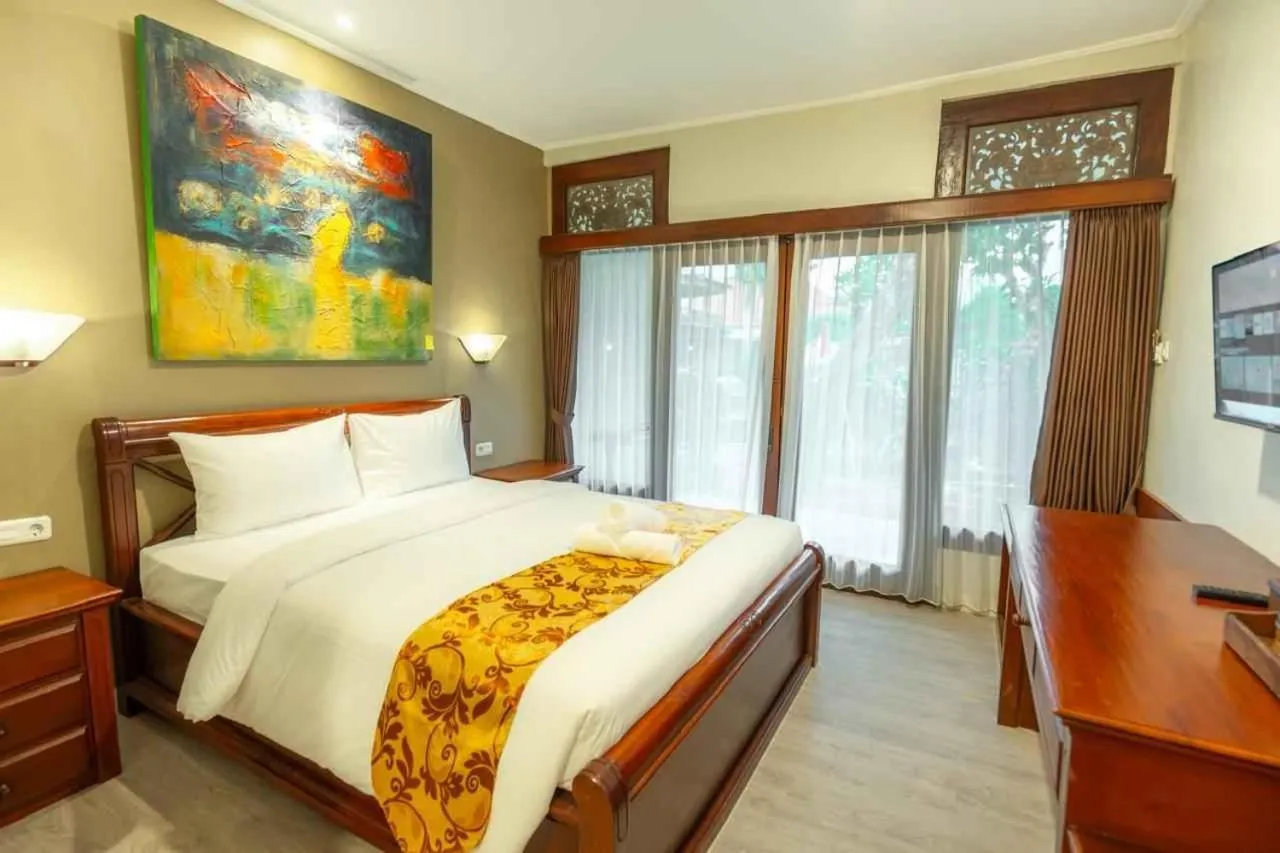 Bedroom, Bed in The Central Lovina Hotel & Restaurant