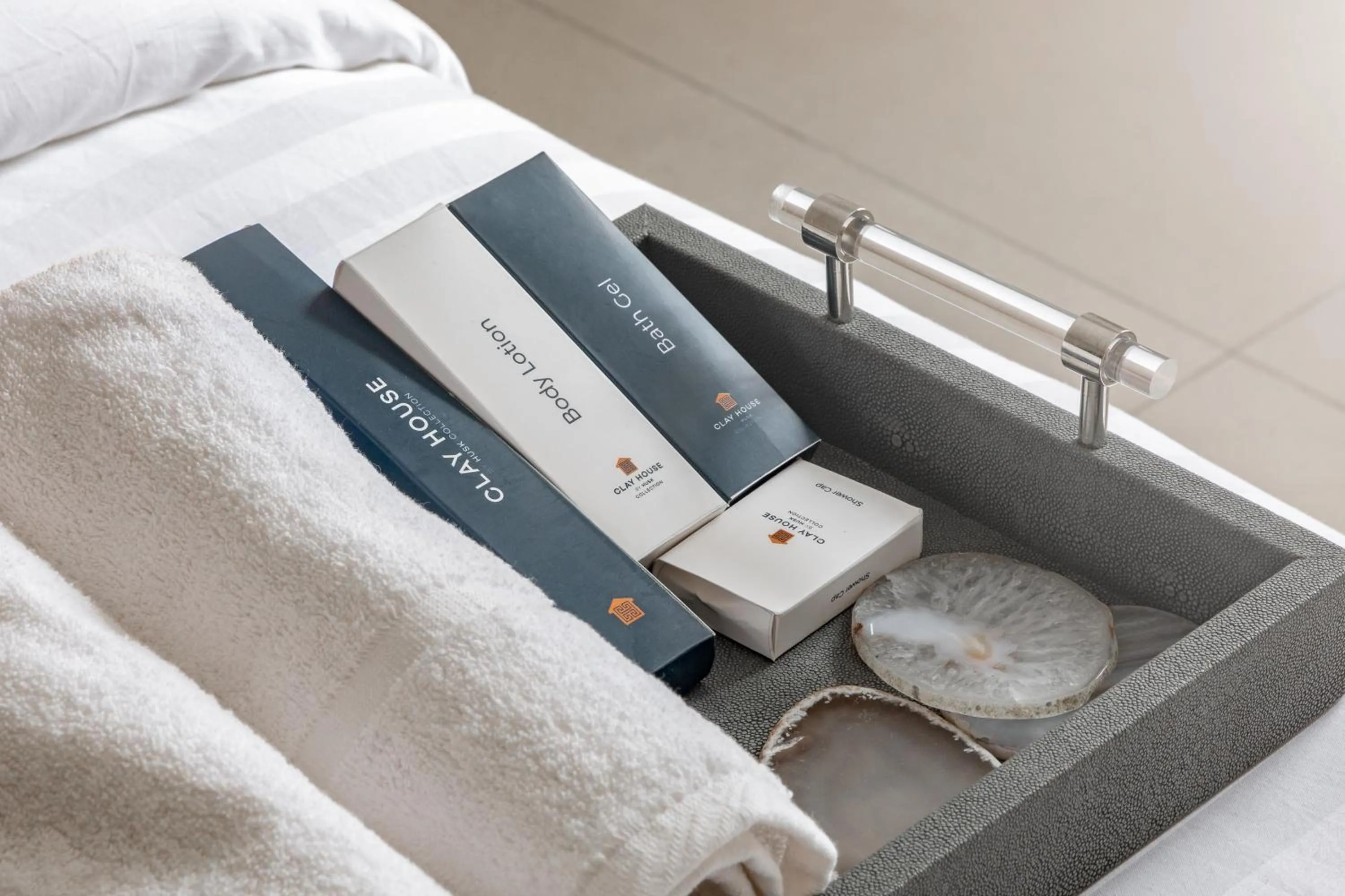Bed in Clay House by Husk Collection