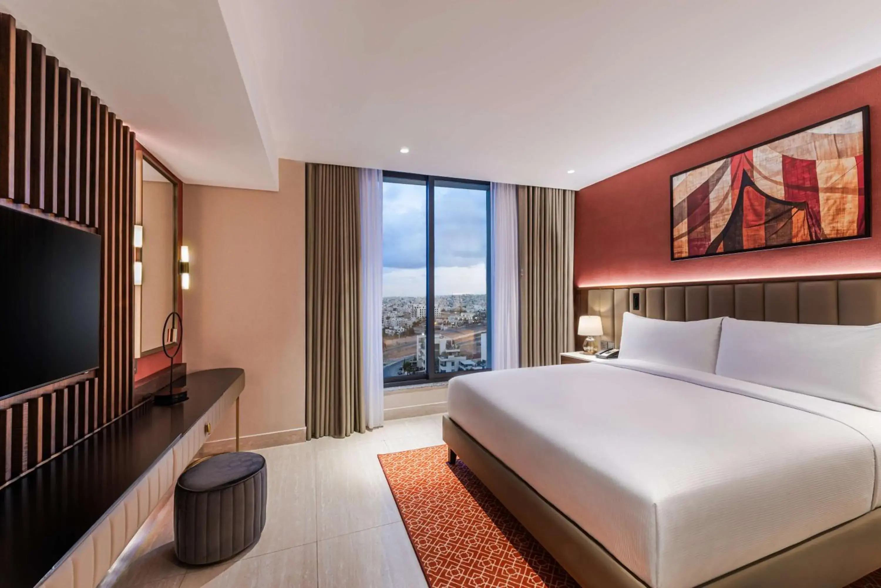 Two-Bedroom King Suite with Balcony - Mobility Accessible in Doubletree By Hilton Amman Hotel & Residences Two-Bedroom King Suite with Balcony - Mobility Accessible in Doubletree By Hilton Amman Hotel & Residences