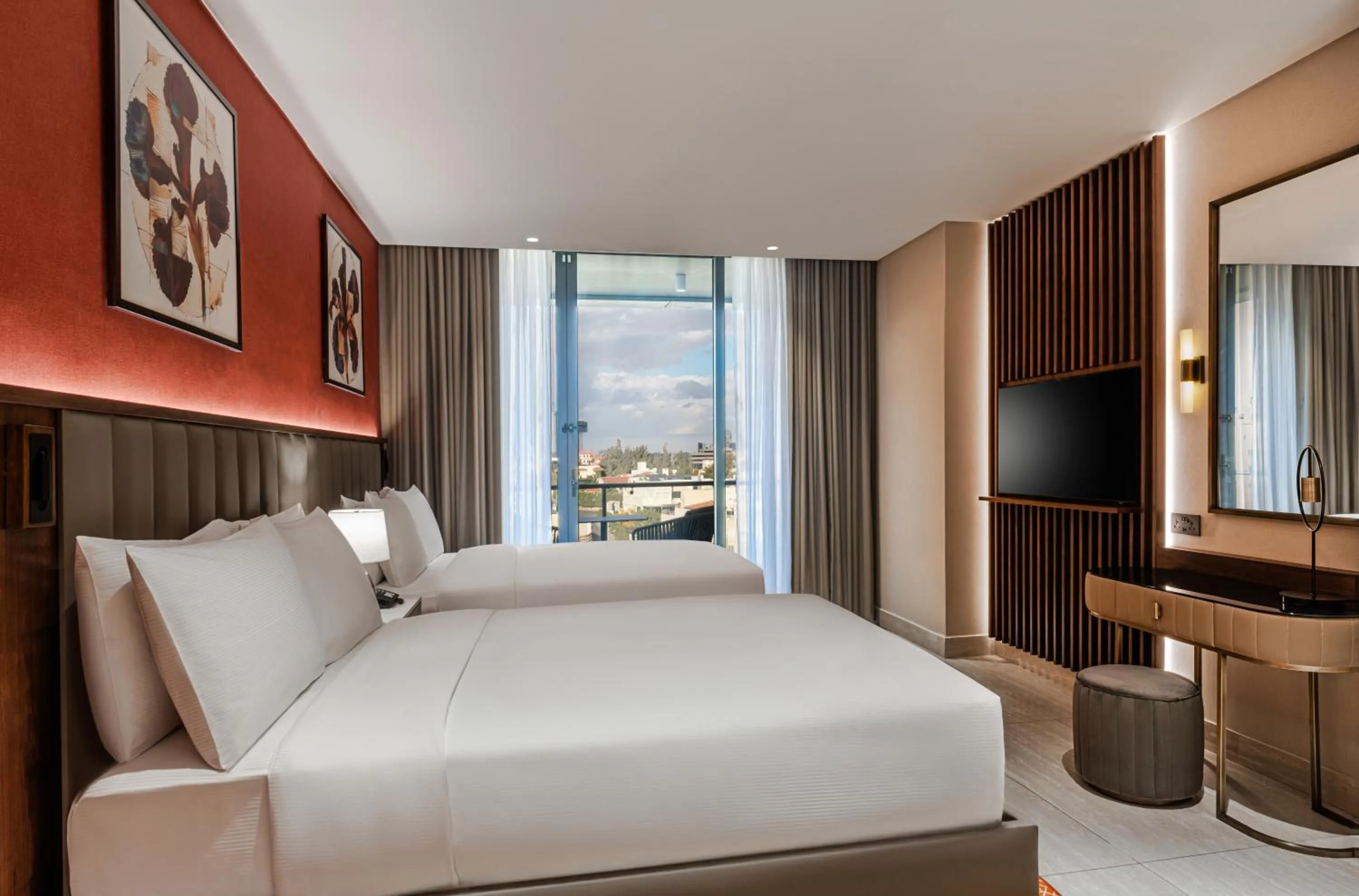 Bedroom, Bed in Doubletree By Hilton Amman Hotel & Residences