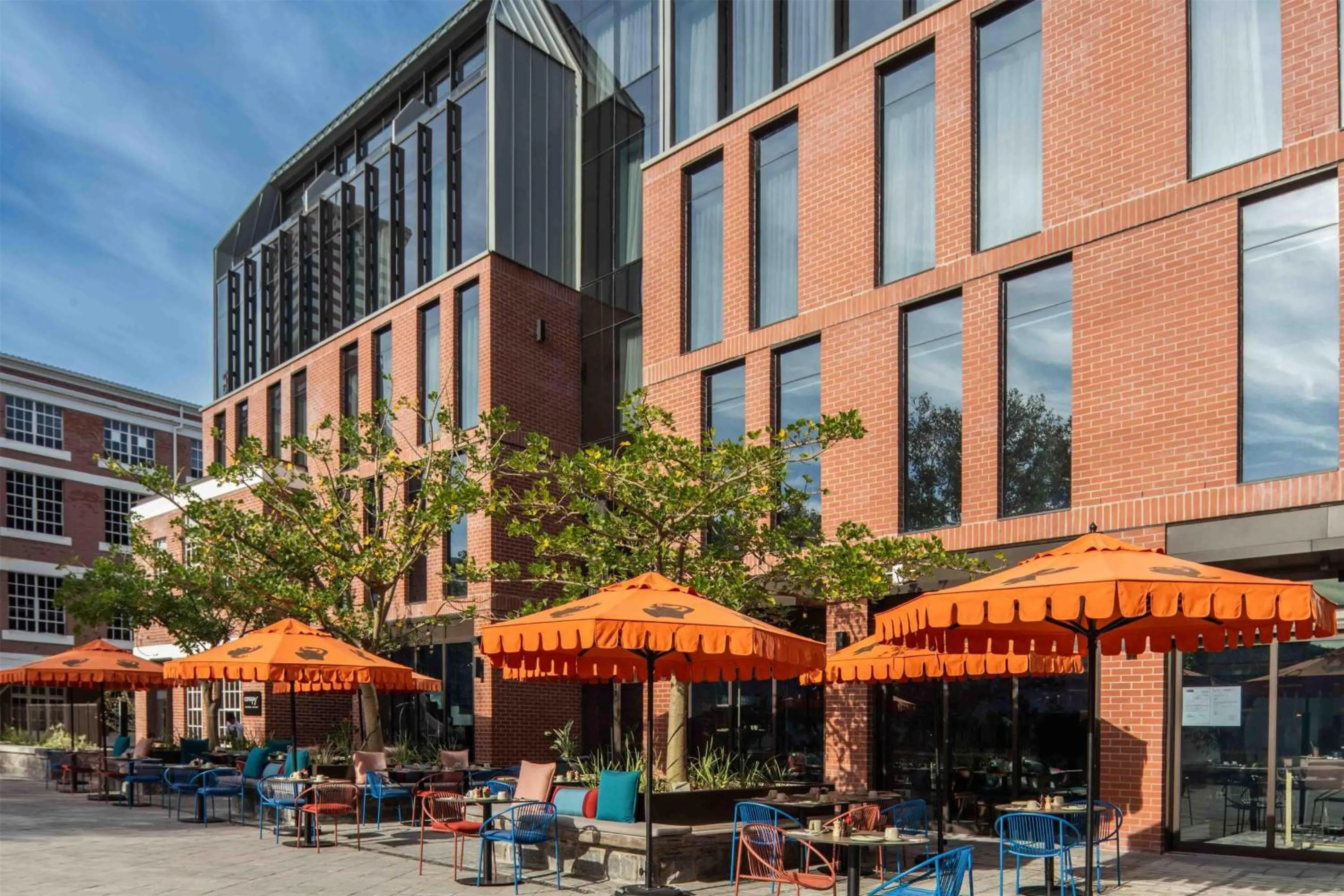 Inner courtyard view in Canopy By Hilton Cape Town Longkloof