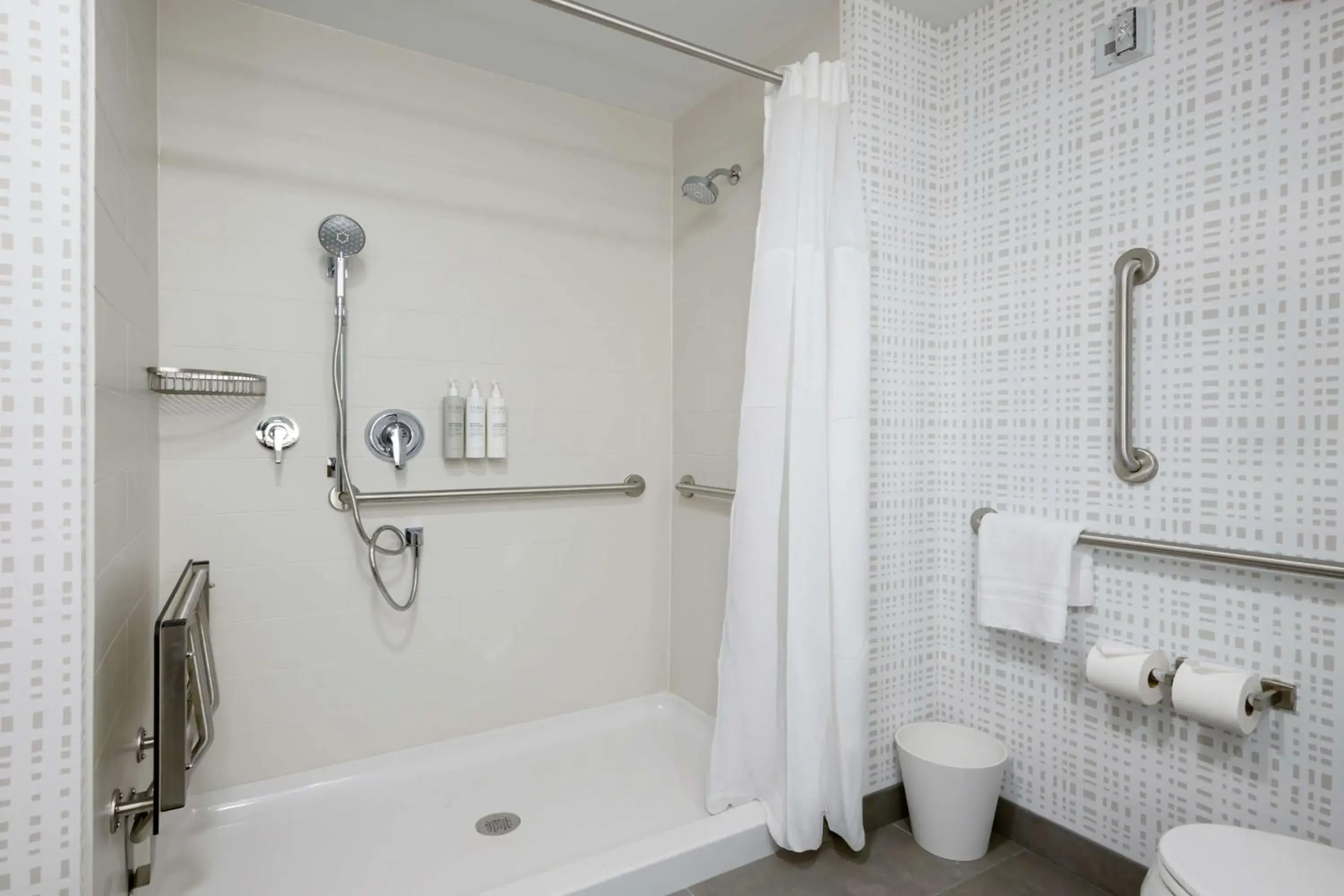 Bathroom in Hampton Inn By Hilton St Louis Airport Bathroom in Hampton Inn By Hilton St Louis Airport