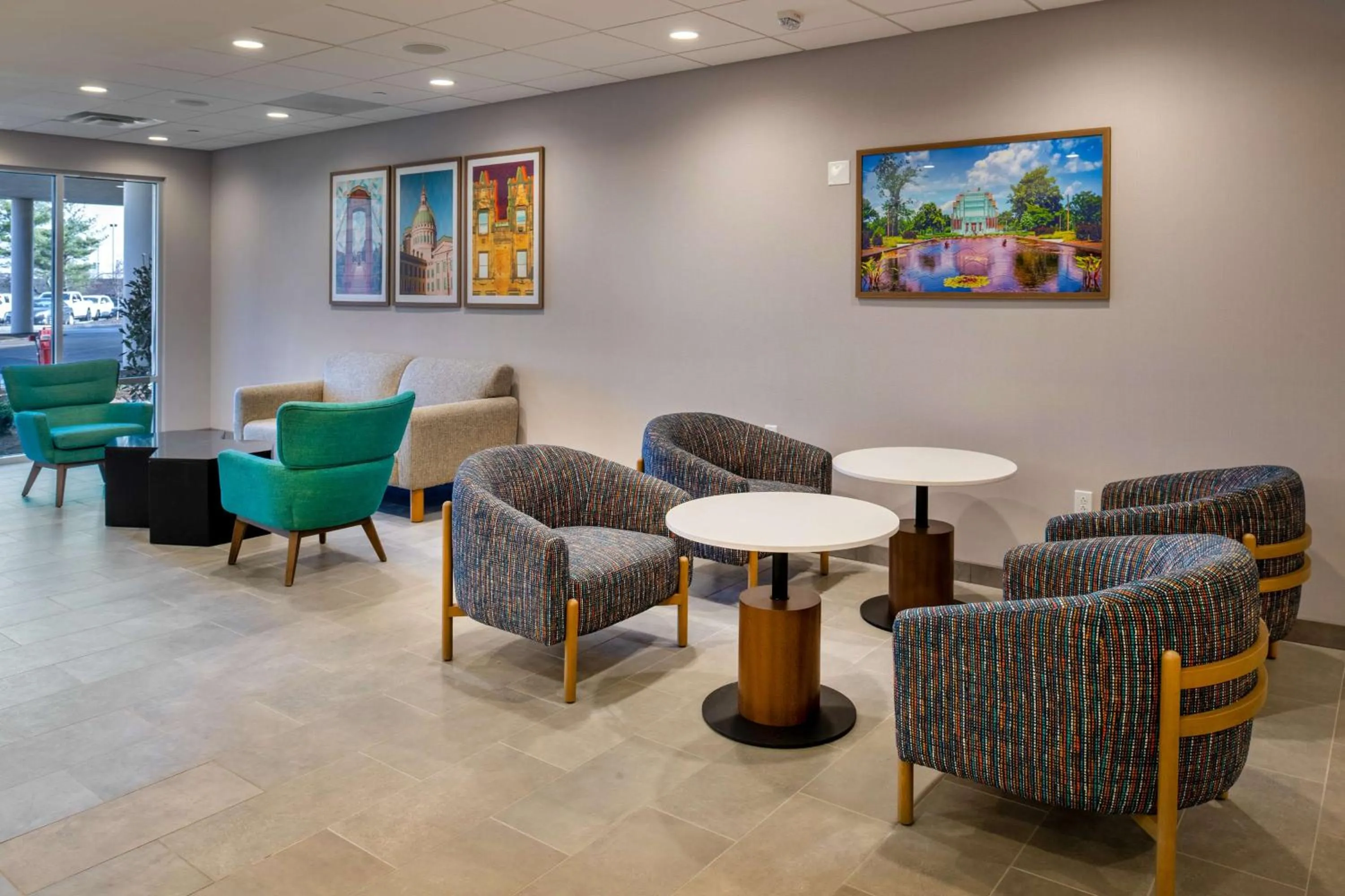 Lobby or reception in Hampton Inn By Hilton St Louis Airport