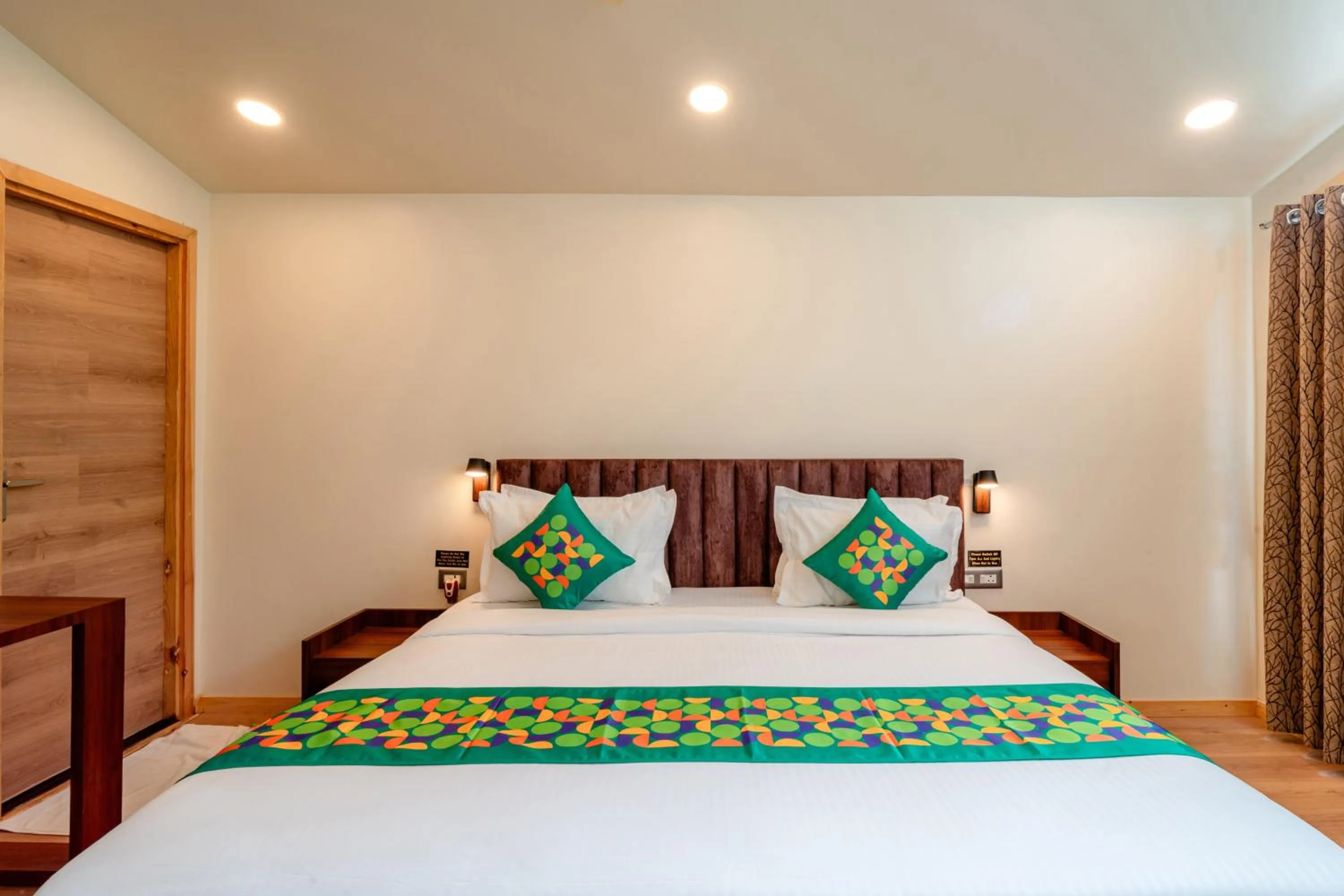 Bedroom, Bed in Treebo Premium Mowgli's Den, Pench