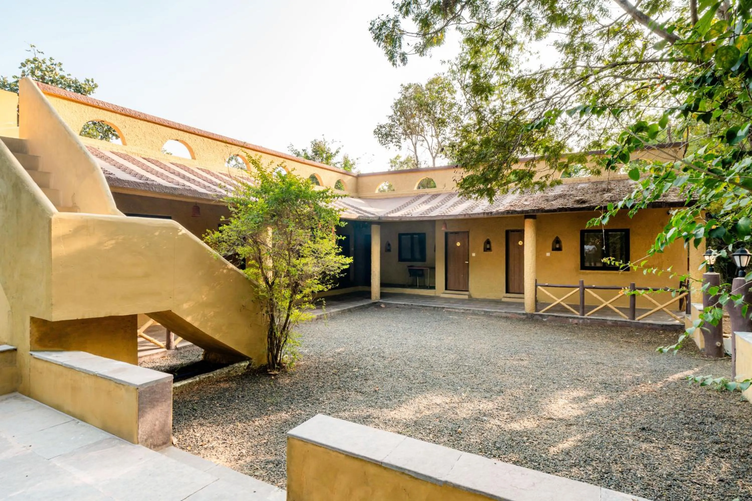 Facade/entrance in Treebo Premium Mowgli's Den, Pench