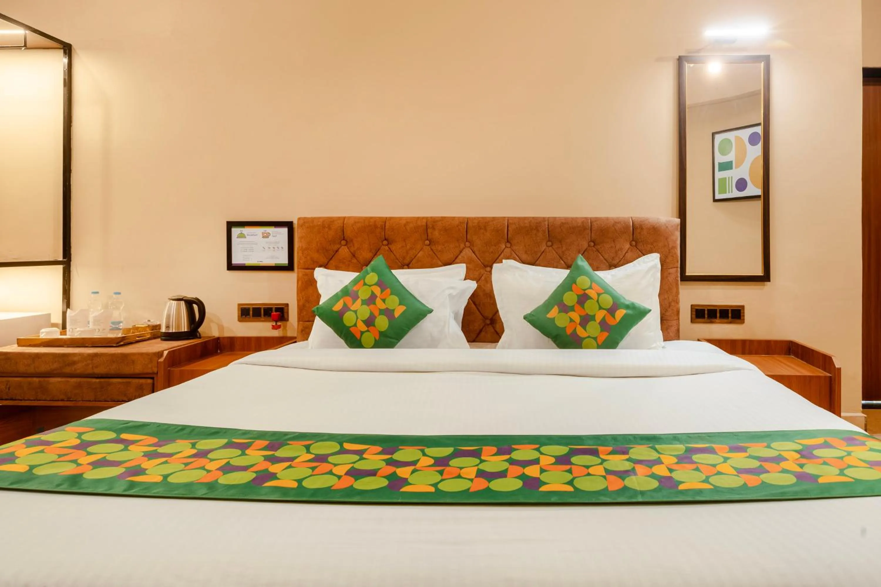 Bedroom, Bed in Treebo Premium Mowgli's Den Pench with Swimming Pool