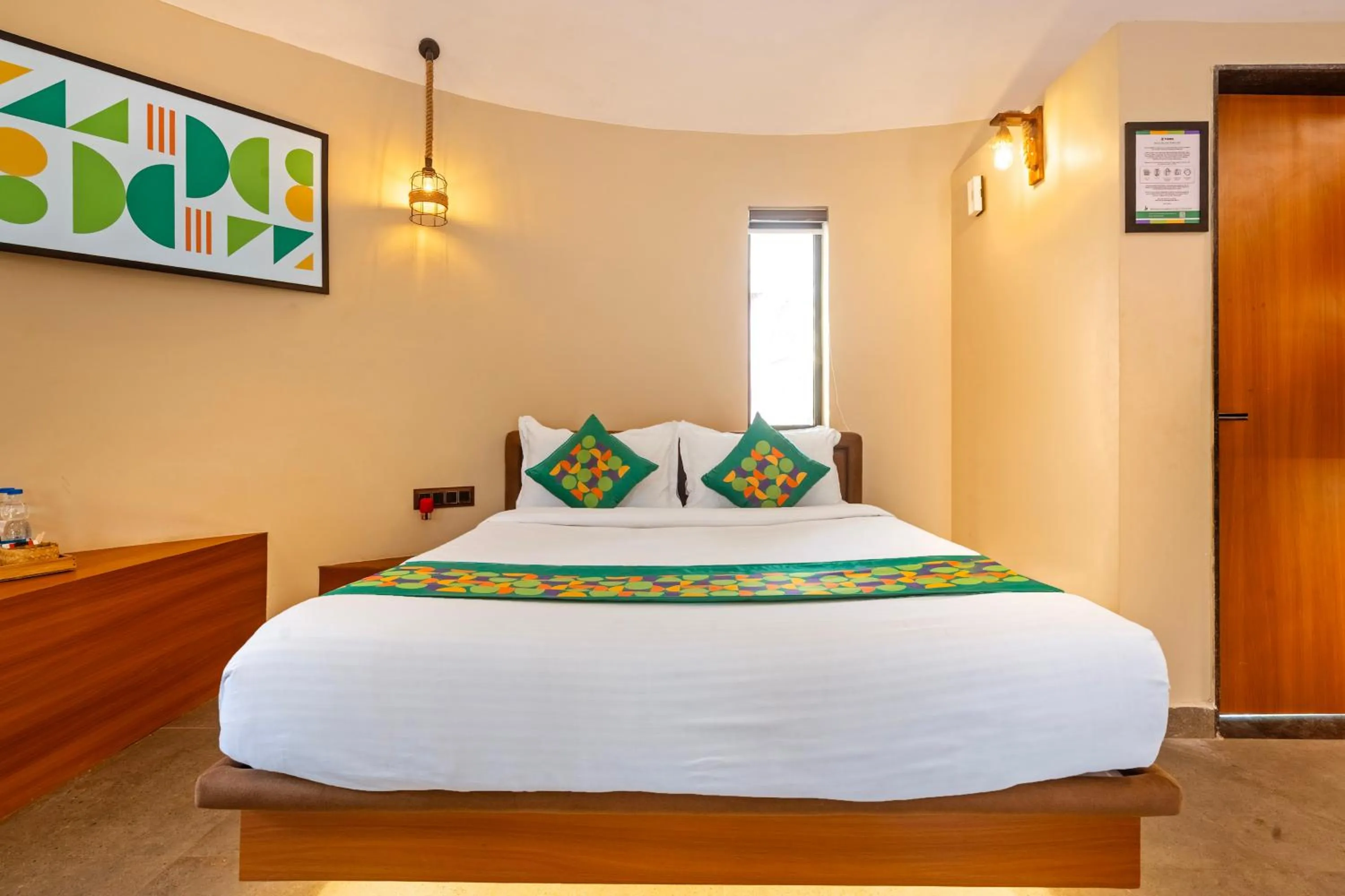 Bedroom, Bed in Treebo Premium Mowgli's Den Pench with Swimming Pool