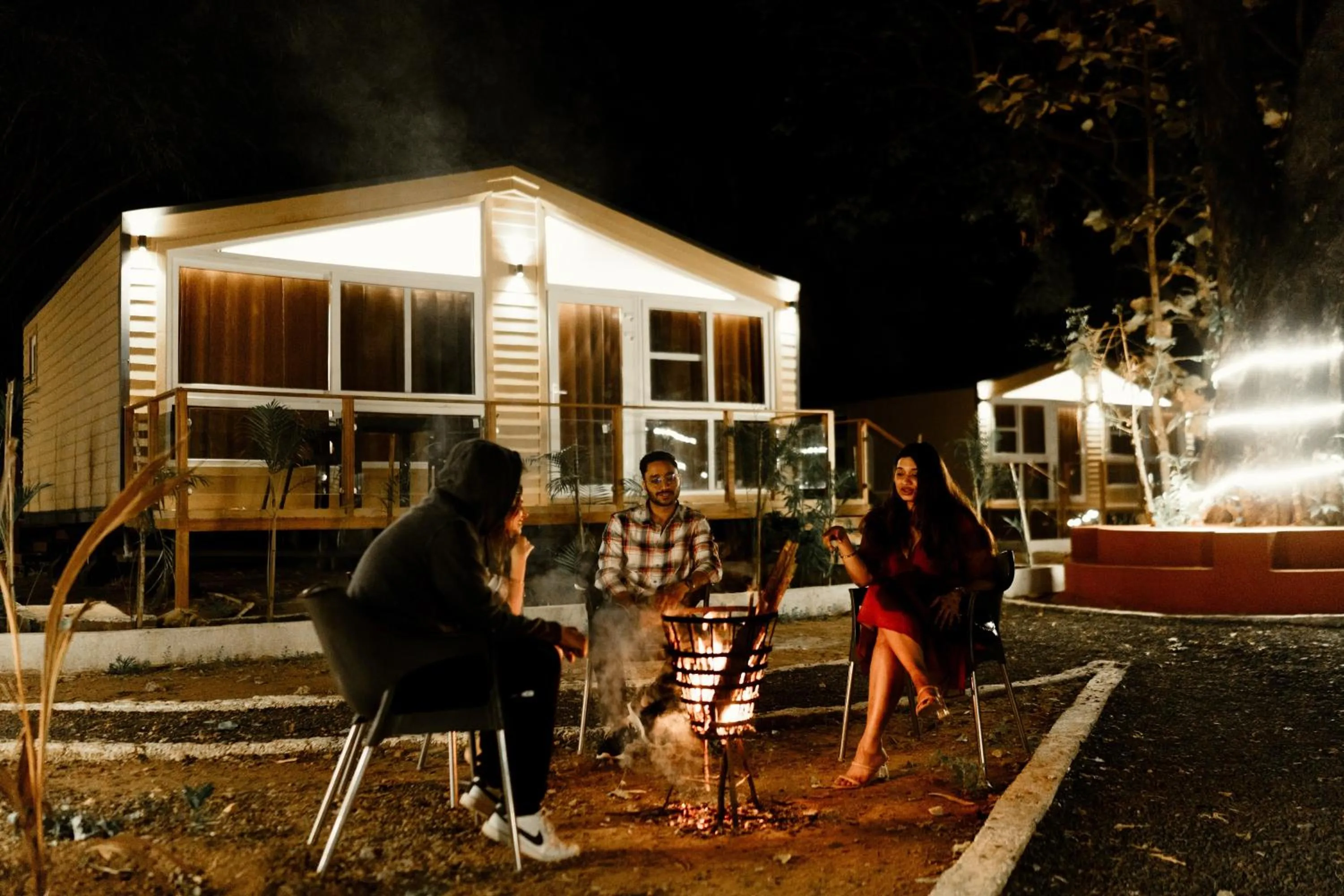 fireplace in Treebo Premium Mowgli's Den, Pench