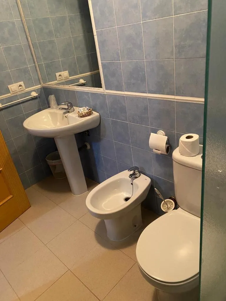 Bathroom in Hostal y Apartamentos la Vereda