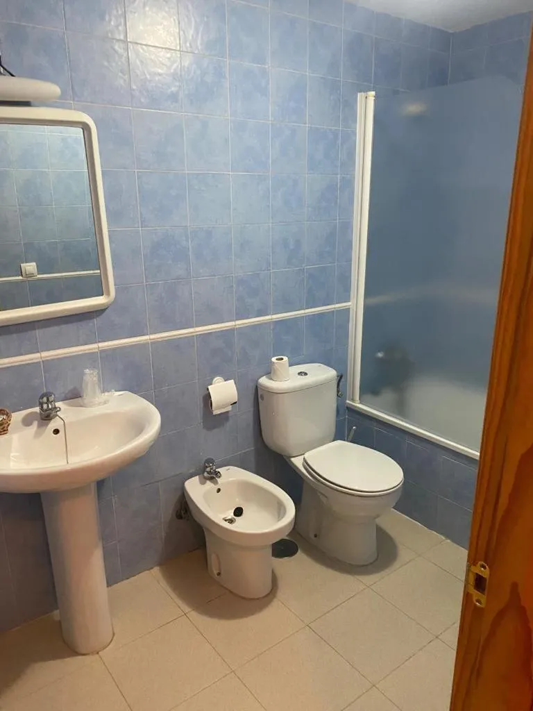 Bathroom in Hostal y Apartamentos la Vereda