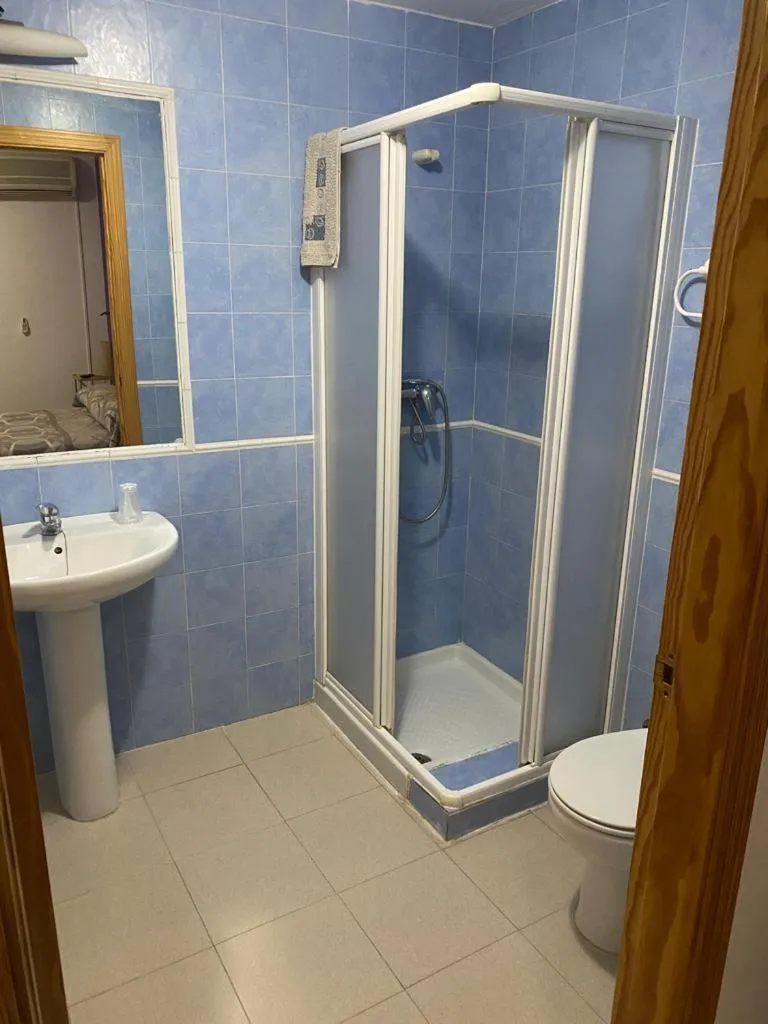 Bathroom in Hostal y Apartamentos la Vereda