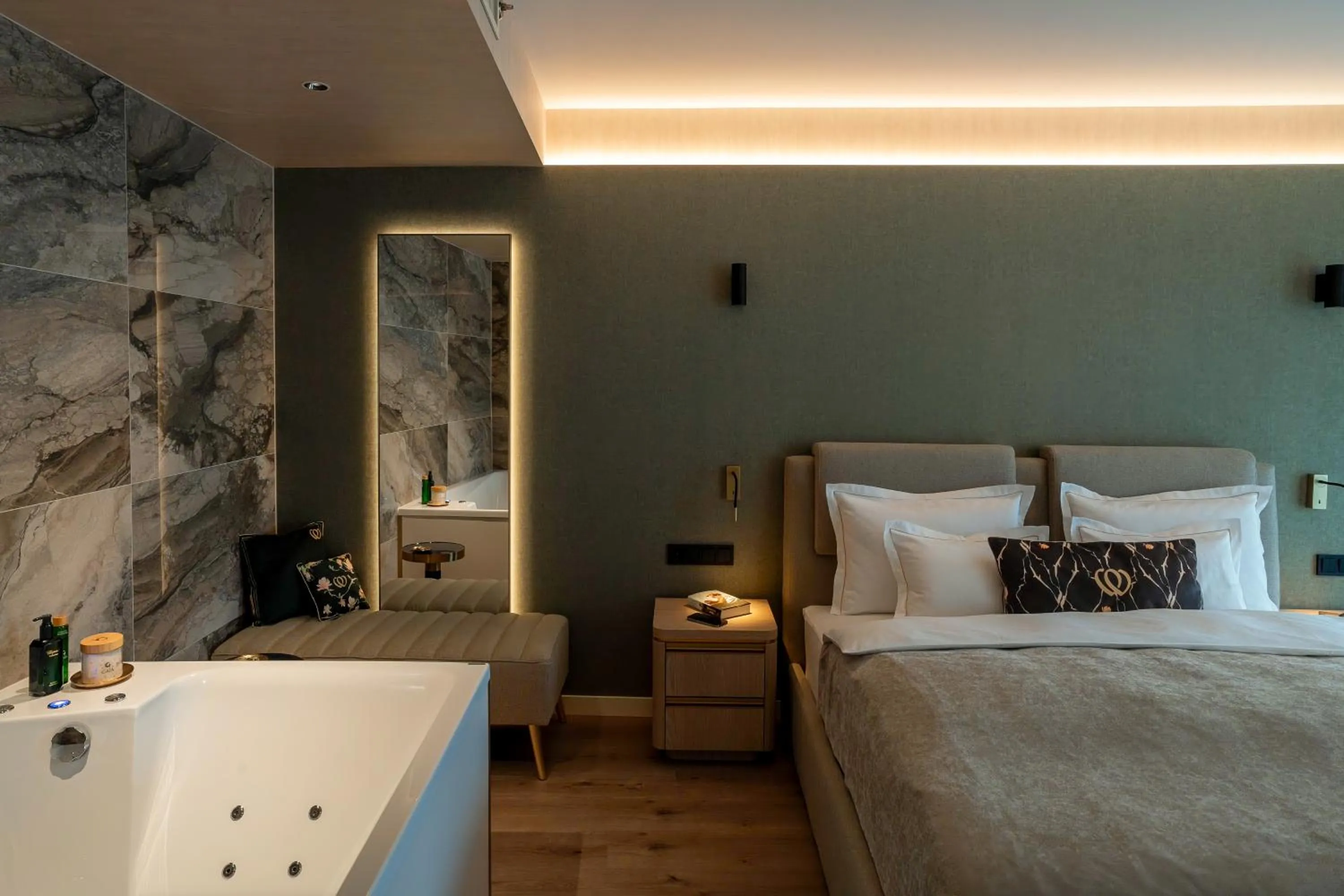 Bed in Le Primore Hotel & Spa