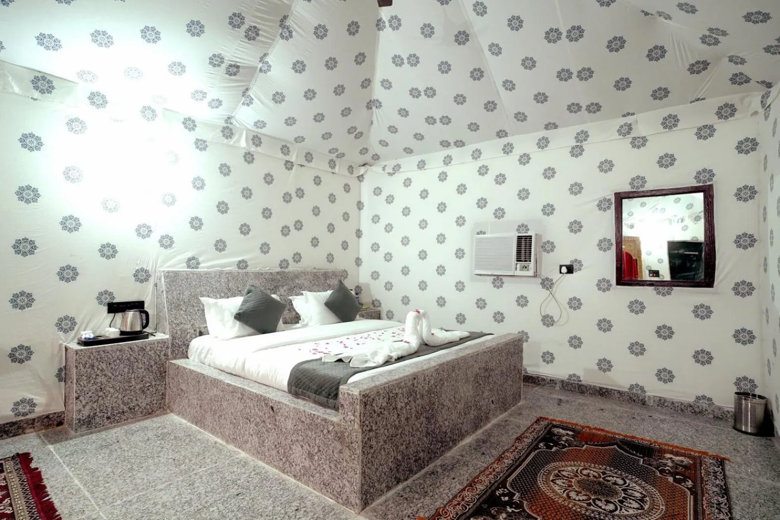 Bed in Thar Resort Jaisalmer