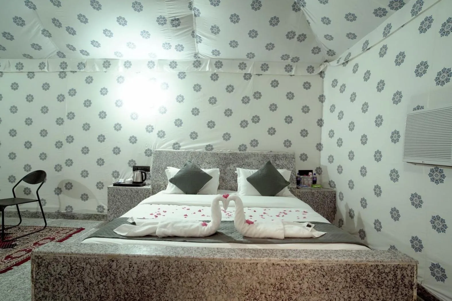 Bed in Thar Resort Jaisalmer