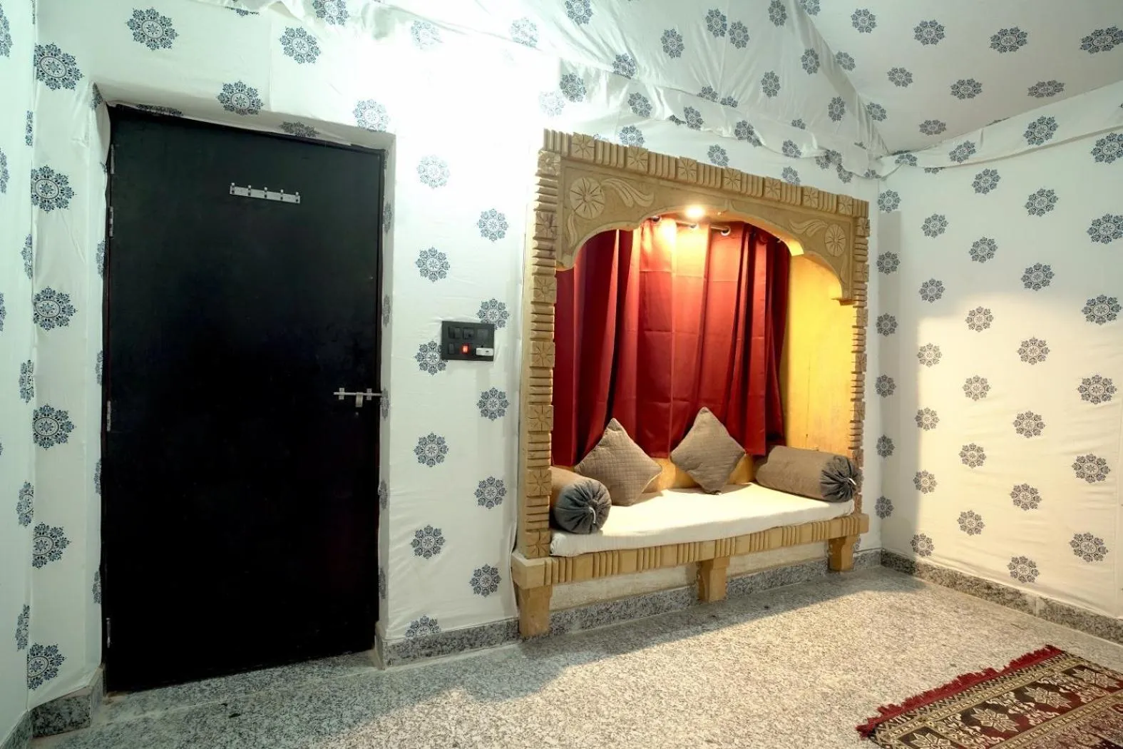 Bed in Thar Resort Jaisalmer