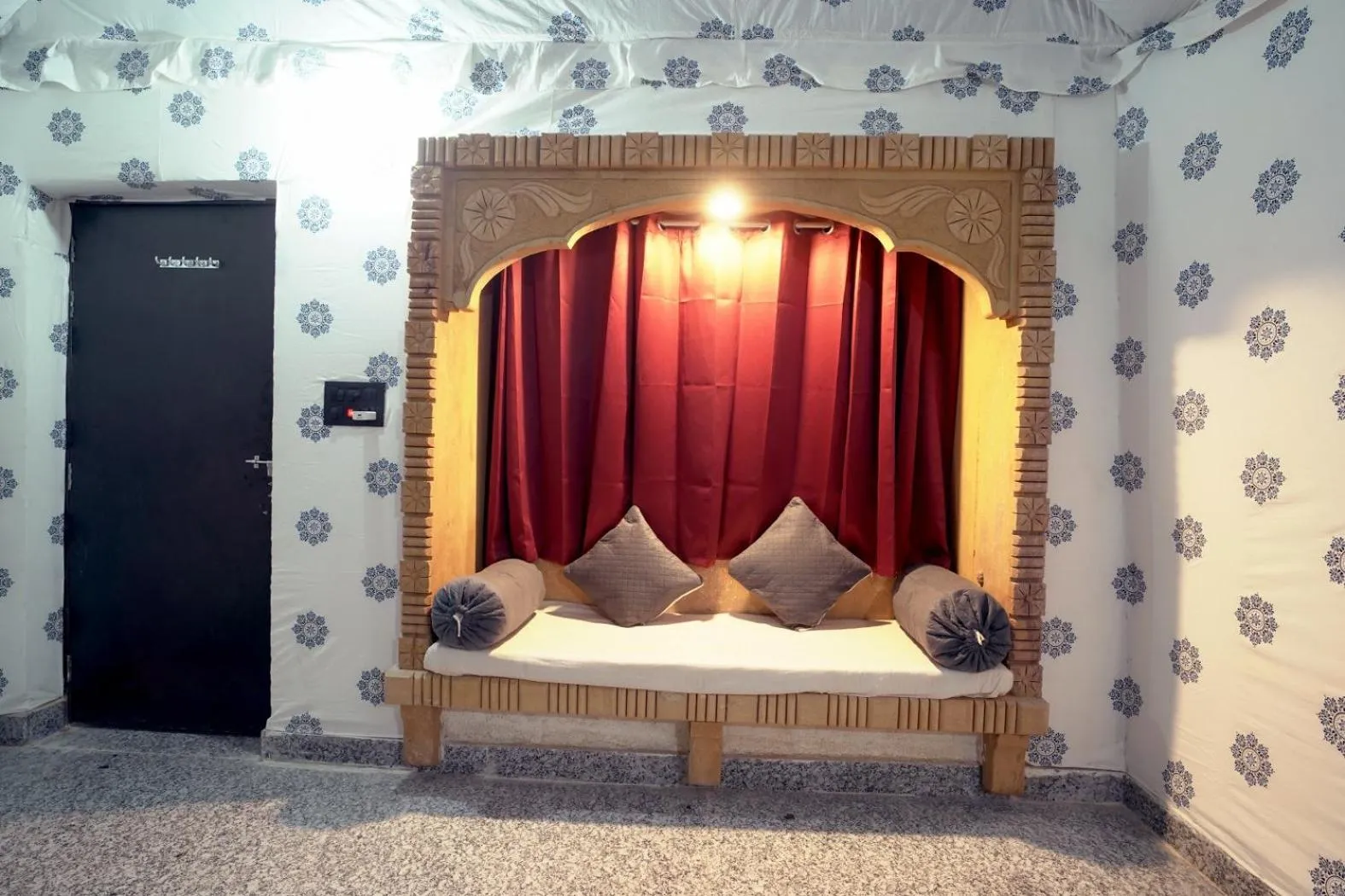 Bed in Thar Resort Jaisalmer