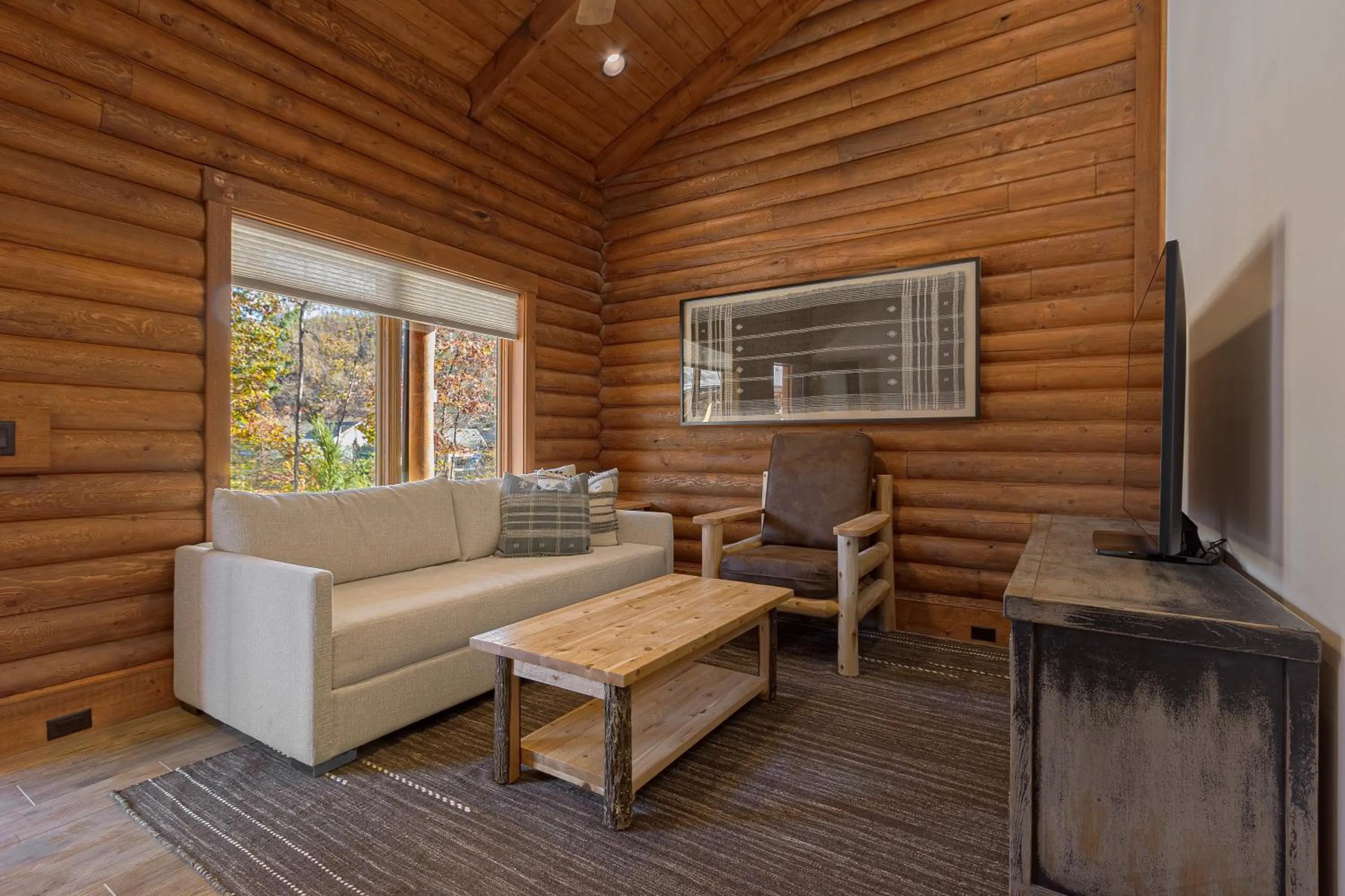 Living room in The Timber at Holly Branch
