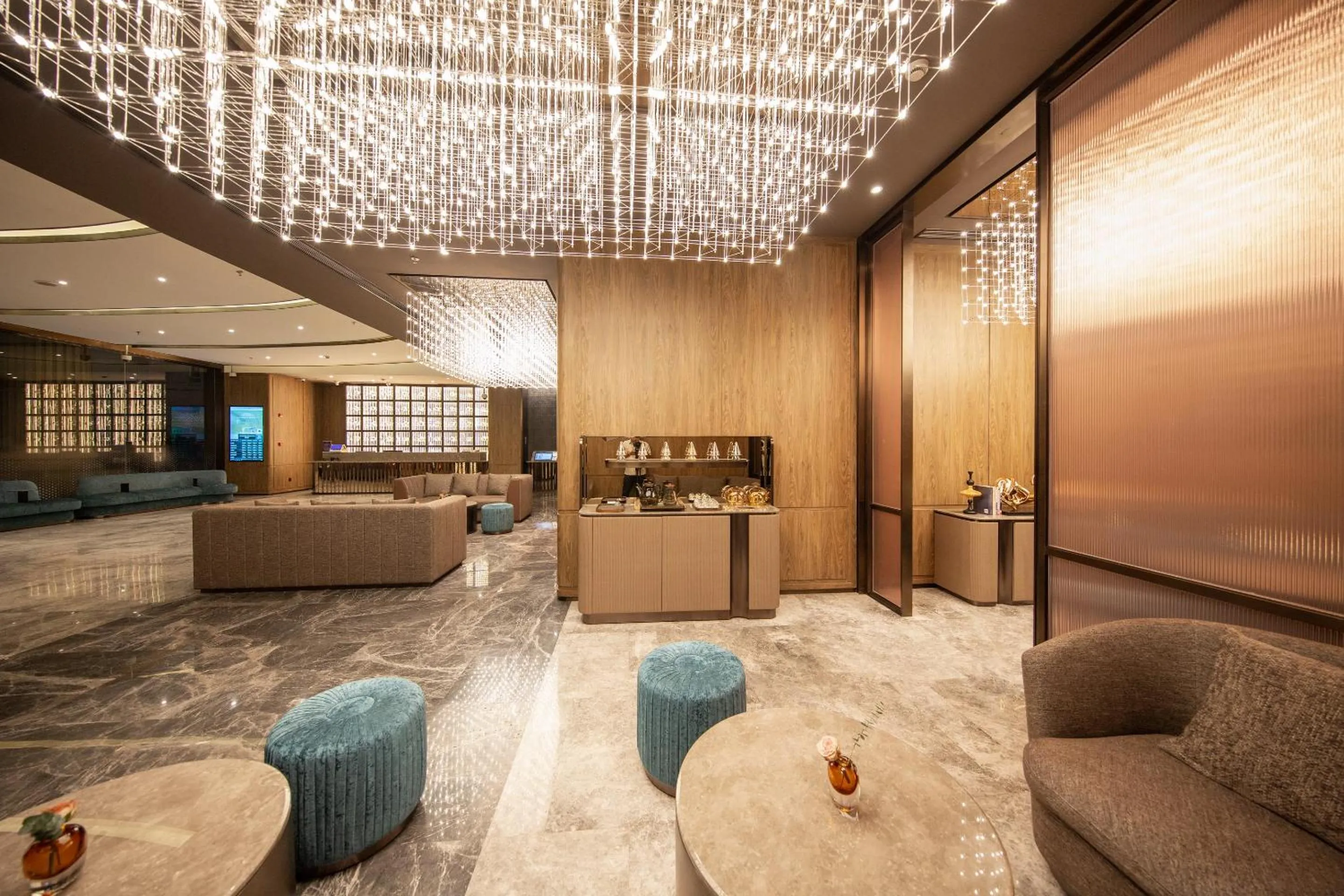 Lobby or reception in Crystal Hotel Shanghai Lujiazui Oriental Pearl Tower