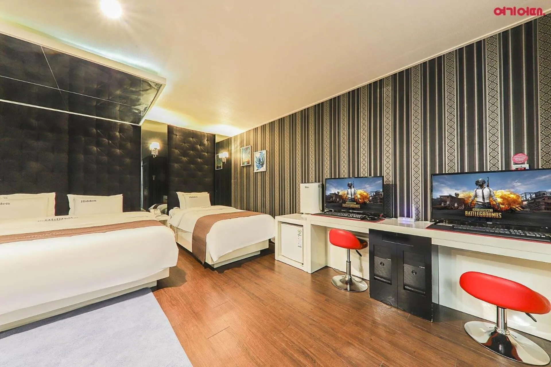 Bed in Hidden Hotel Jeonju