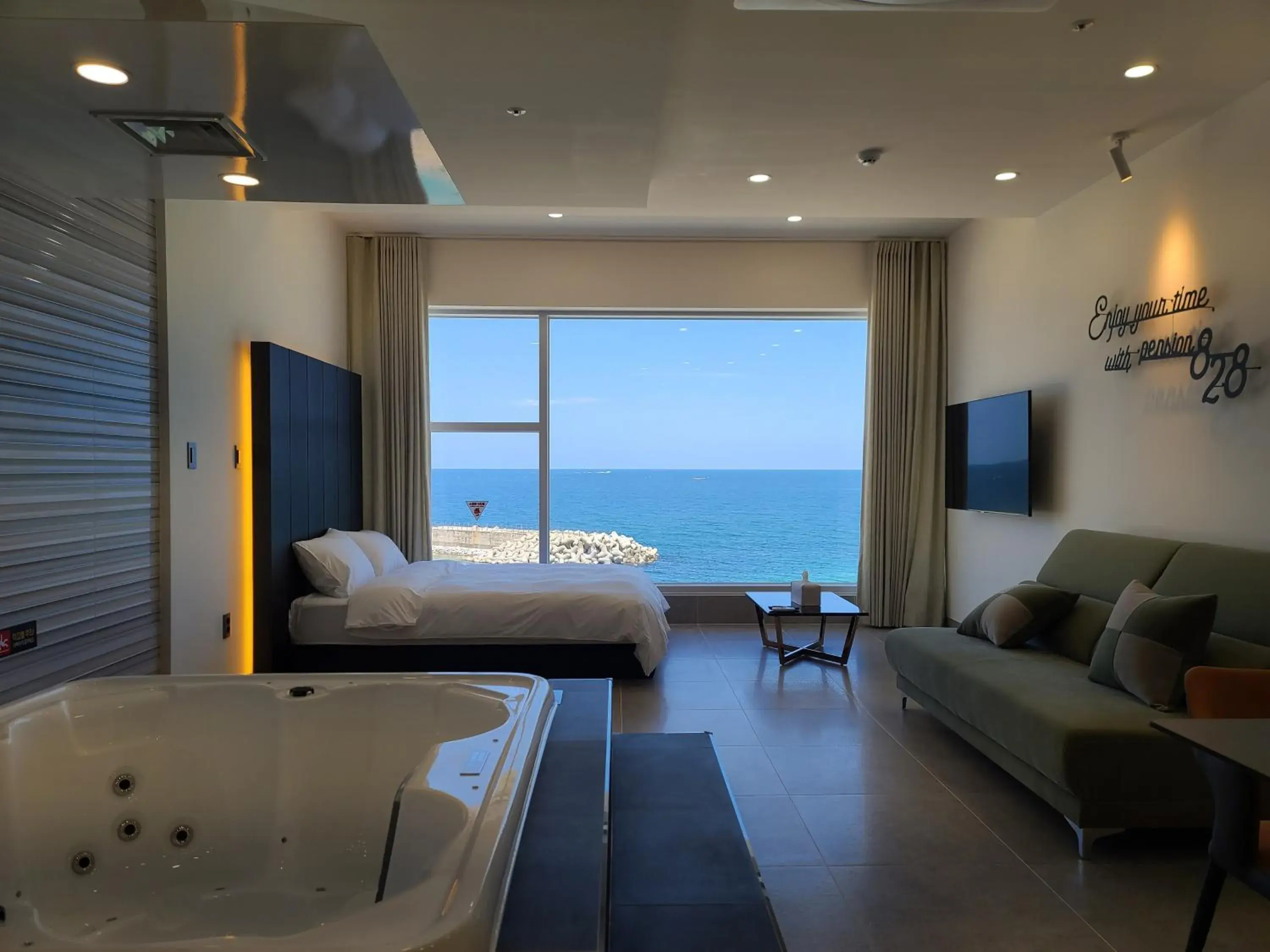 Bed in Sokcho 828 Spa Pension Bed in Sokcho 828 Spa Pension