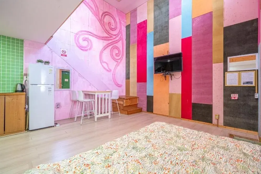 Bed in Daebudo Ara Pension Bed in Daebudo Ara Pension