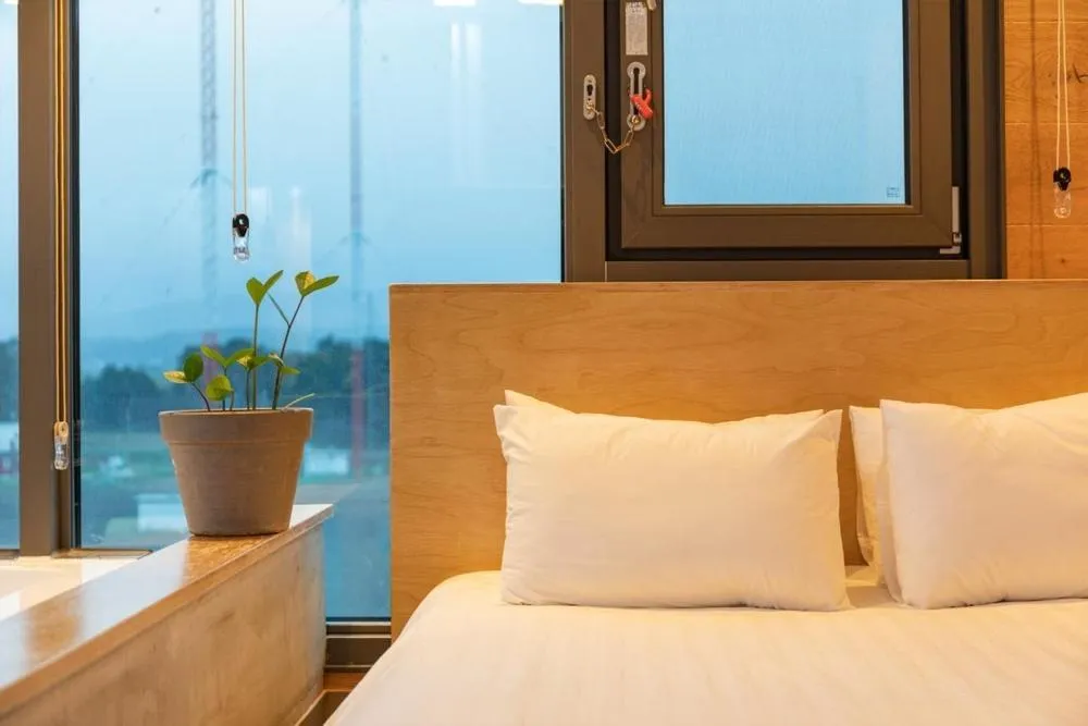 Bed in Gangneung Terrain by W Pension