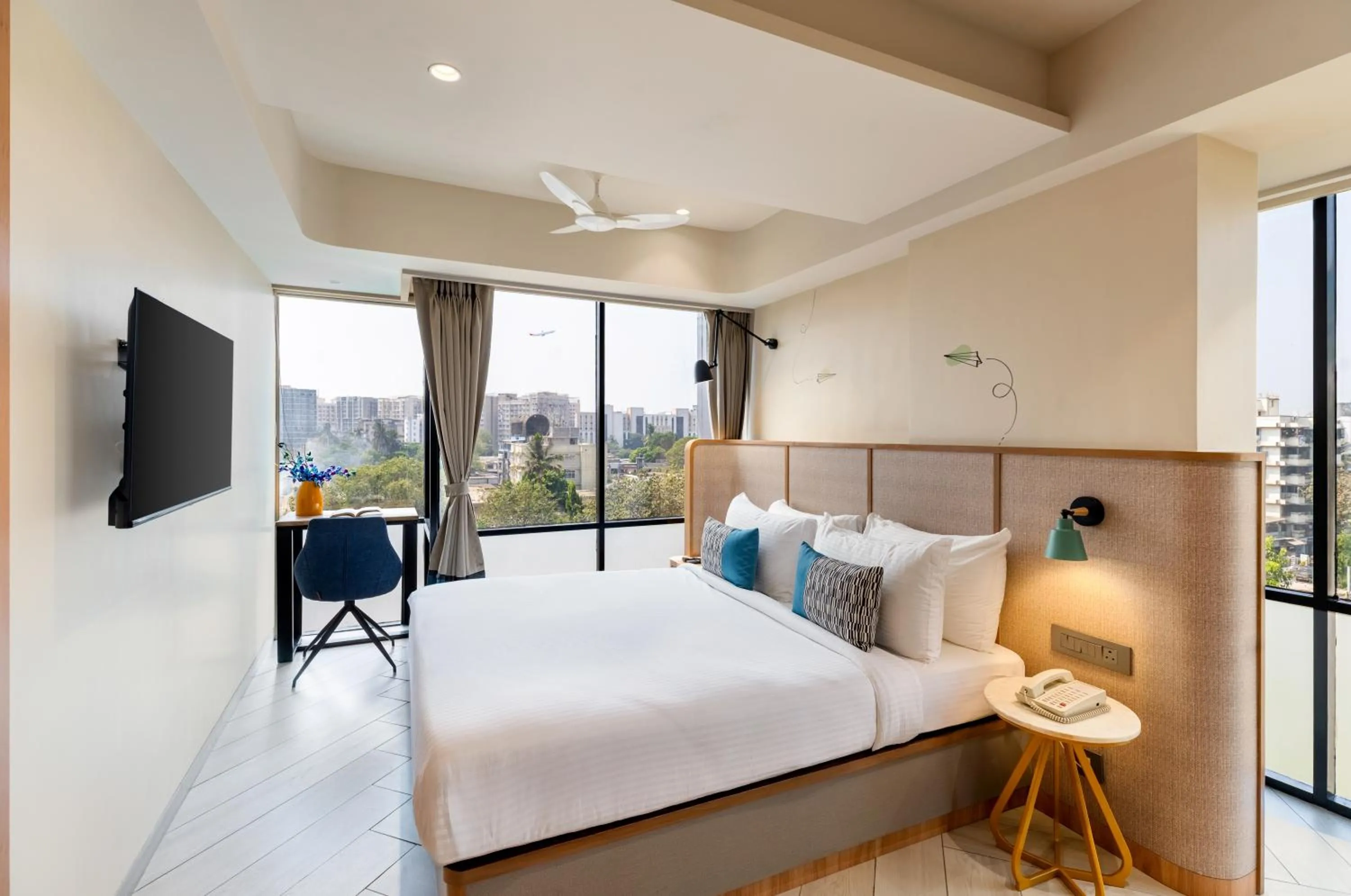 Bed in Indie Stays Mumbai International Airport